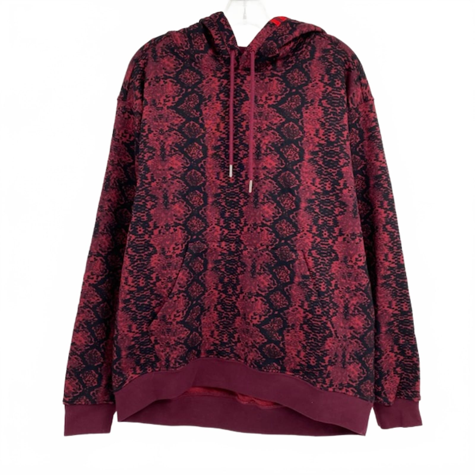 adidas Red Black Ivy Park Snake Print Hoodie