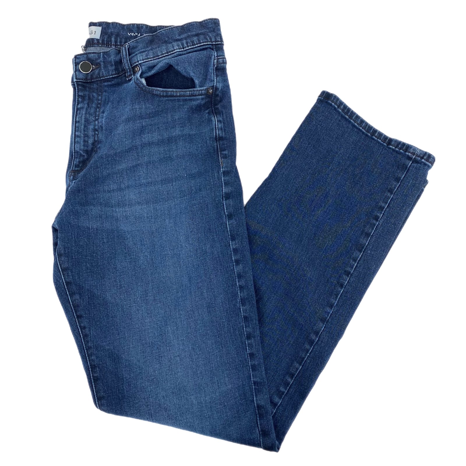 DL1961 Blue High Rise Straight Jeans