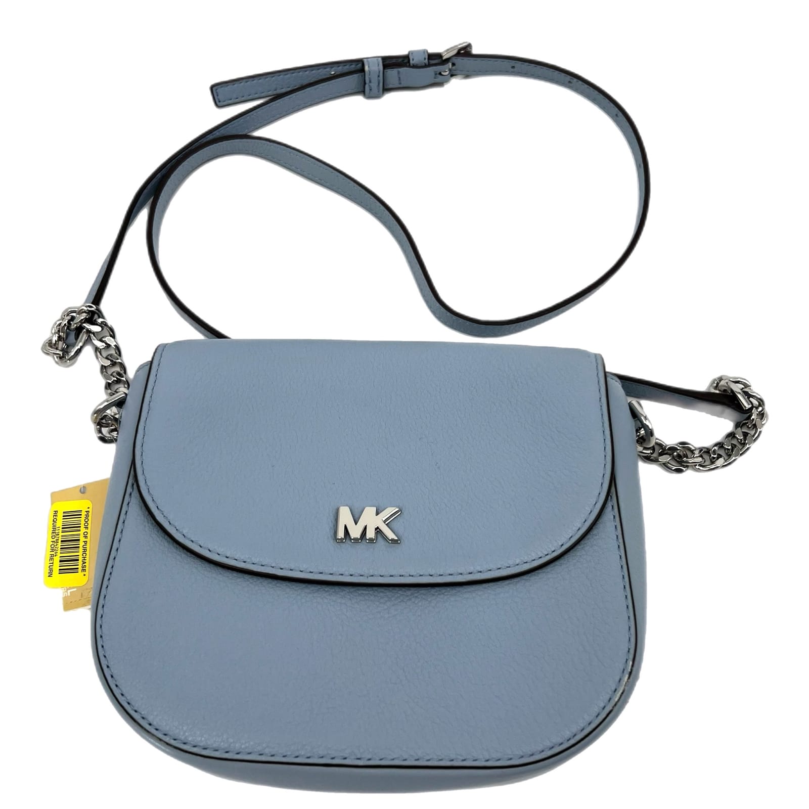 Michael Kors Blue Leather Crossbody Bag