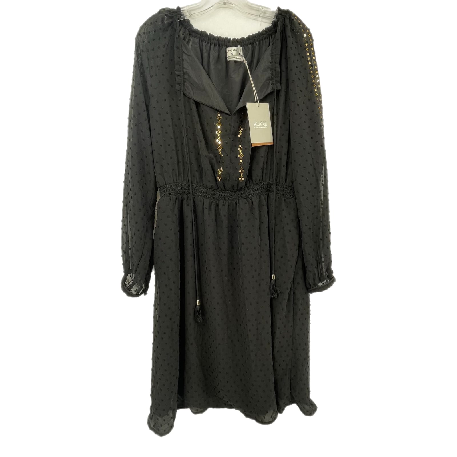 Altuzarra For Target Black & Gold Pullover Midi Dress