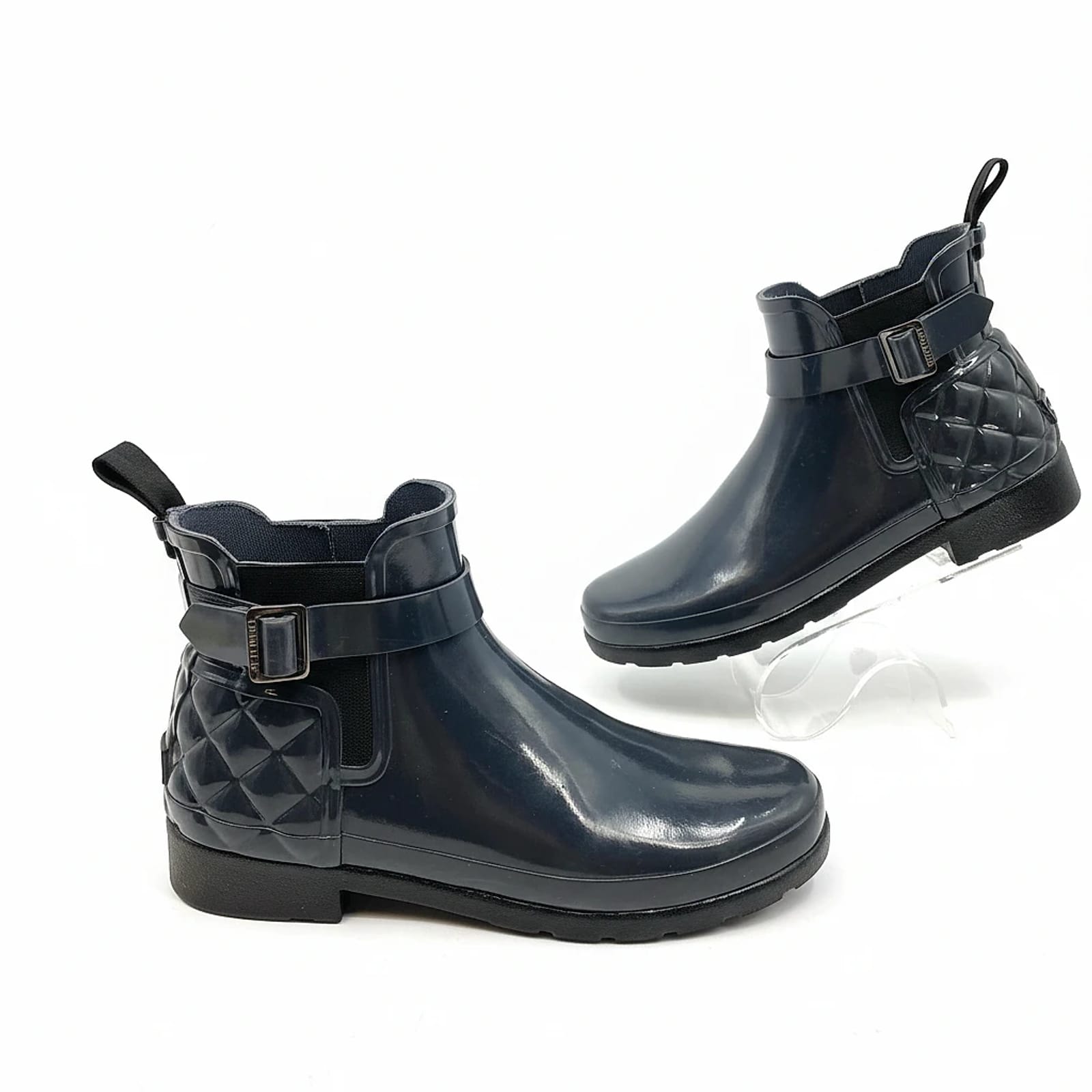 Hunter Black Rubber Bootie