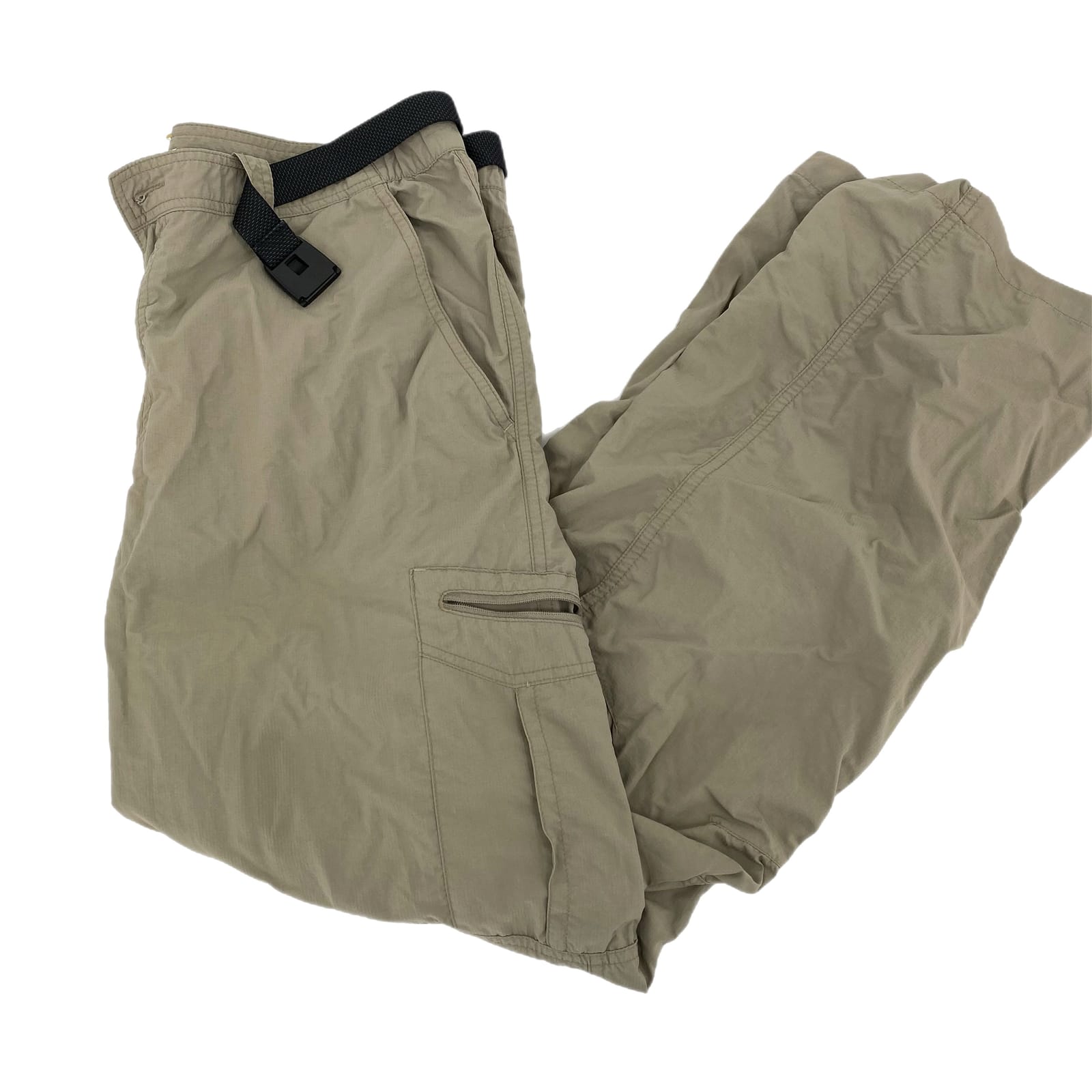 Columbia Beige Wide-Leg Cargo Pants
