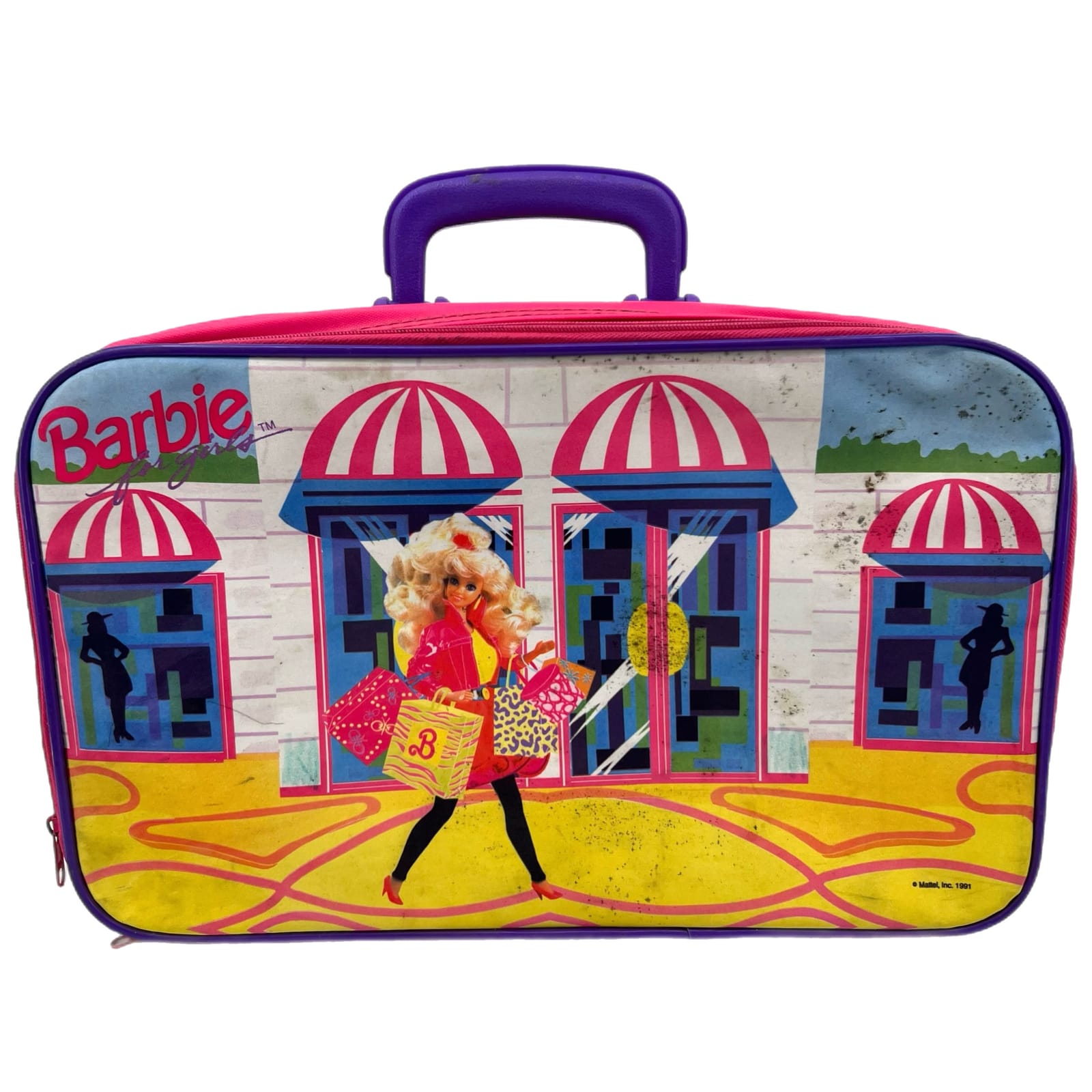 Vintage Mattel 1991 Barbie Vinyl Suitcase