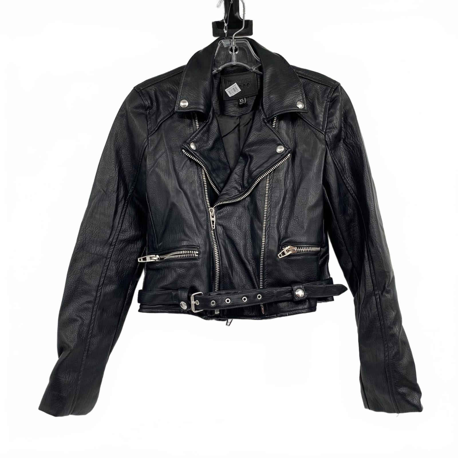 Blank NYC Black Faux Leather Moto Jacket