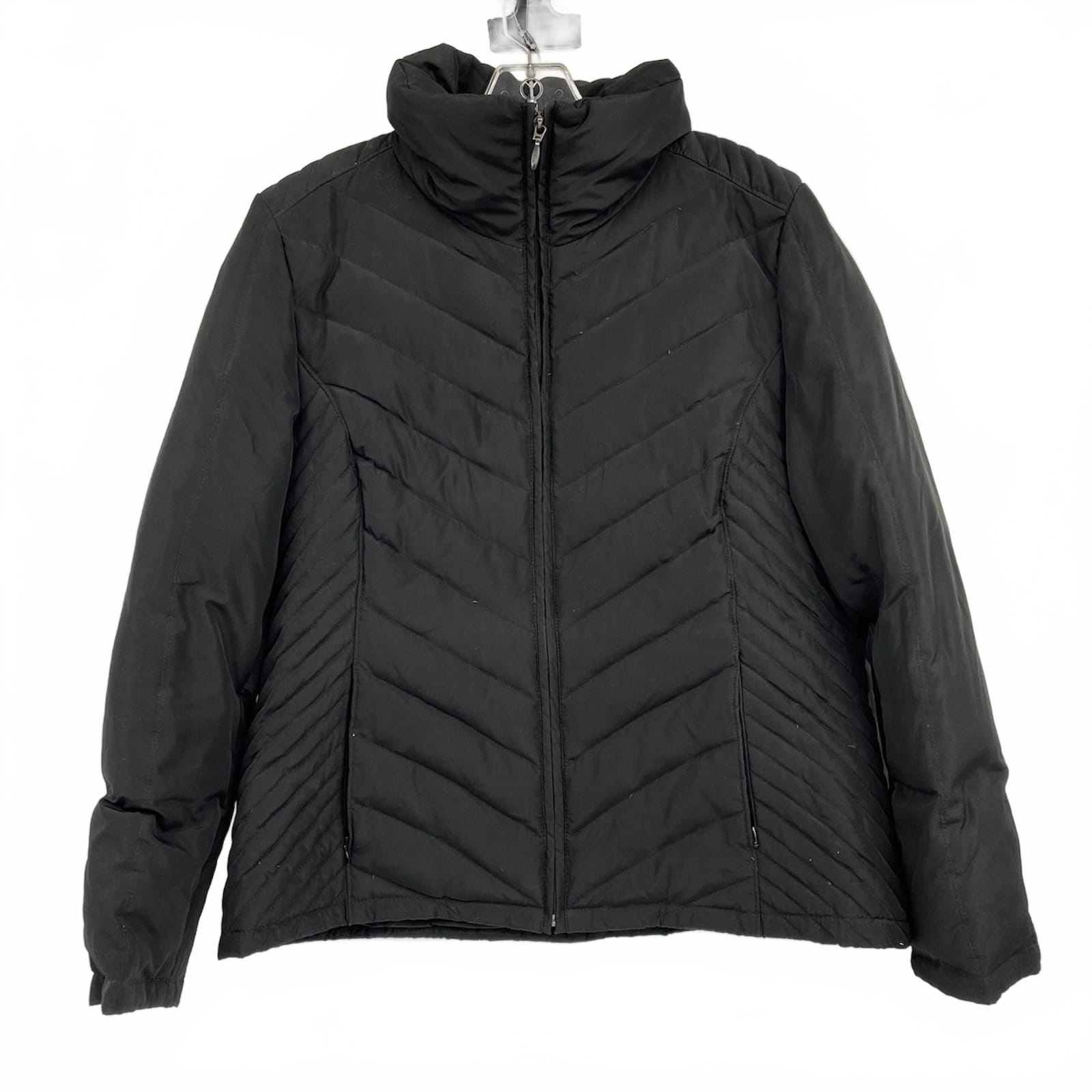 Kenneth Cole Reaction Black Down-Filled Puffer Coat