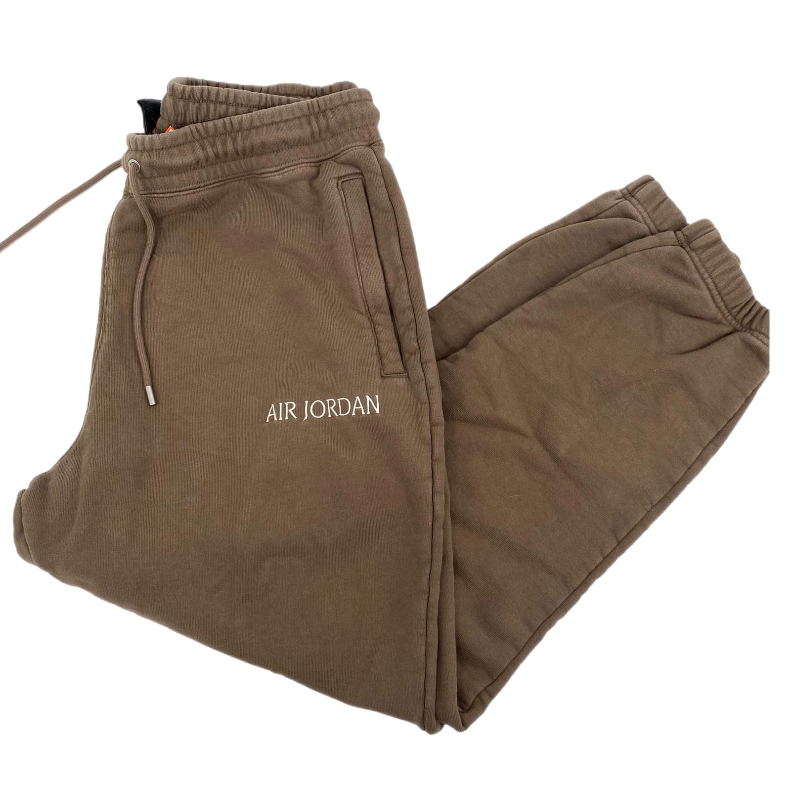 Nike Air Jordan Tan High-Rise Joggers