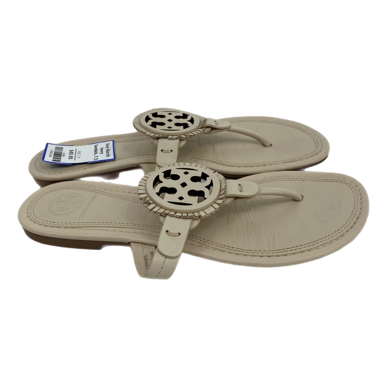 Tory Burch Beige Canvas Athletic Shoes