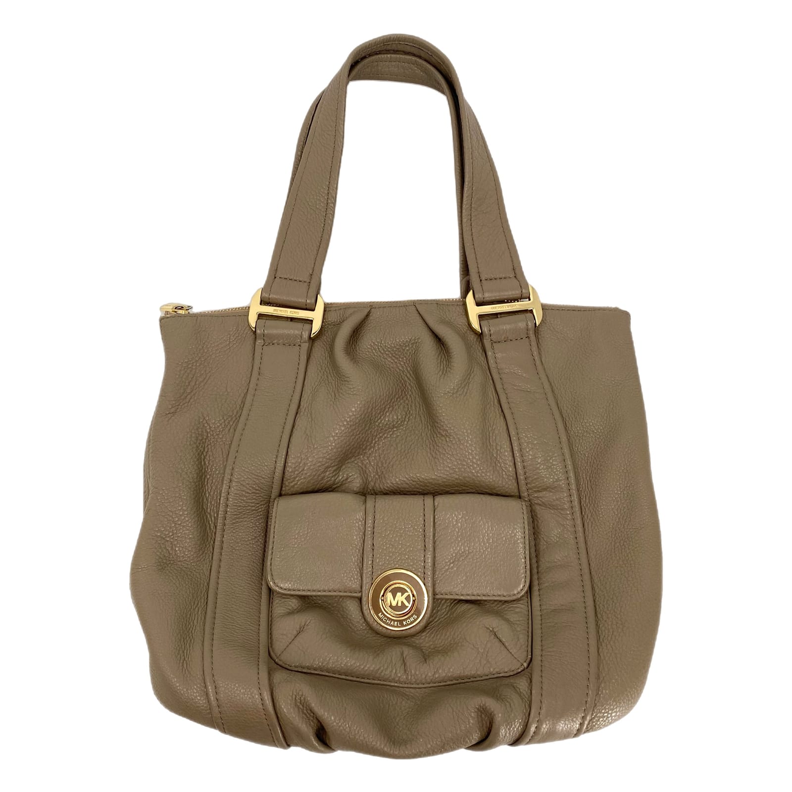 Michael Kors Brown Leather Shoulder Bag