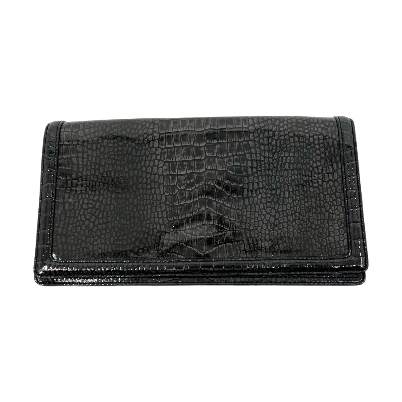 Banana Republic Gray Snakeskin Pattern Clutch