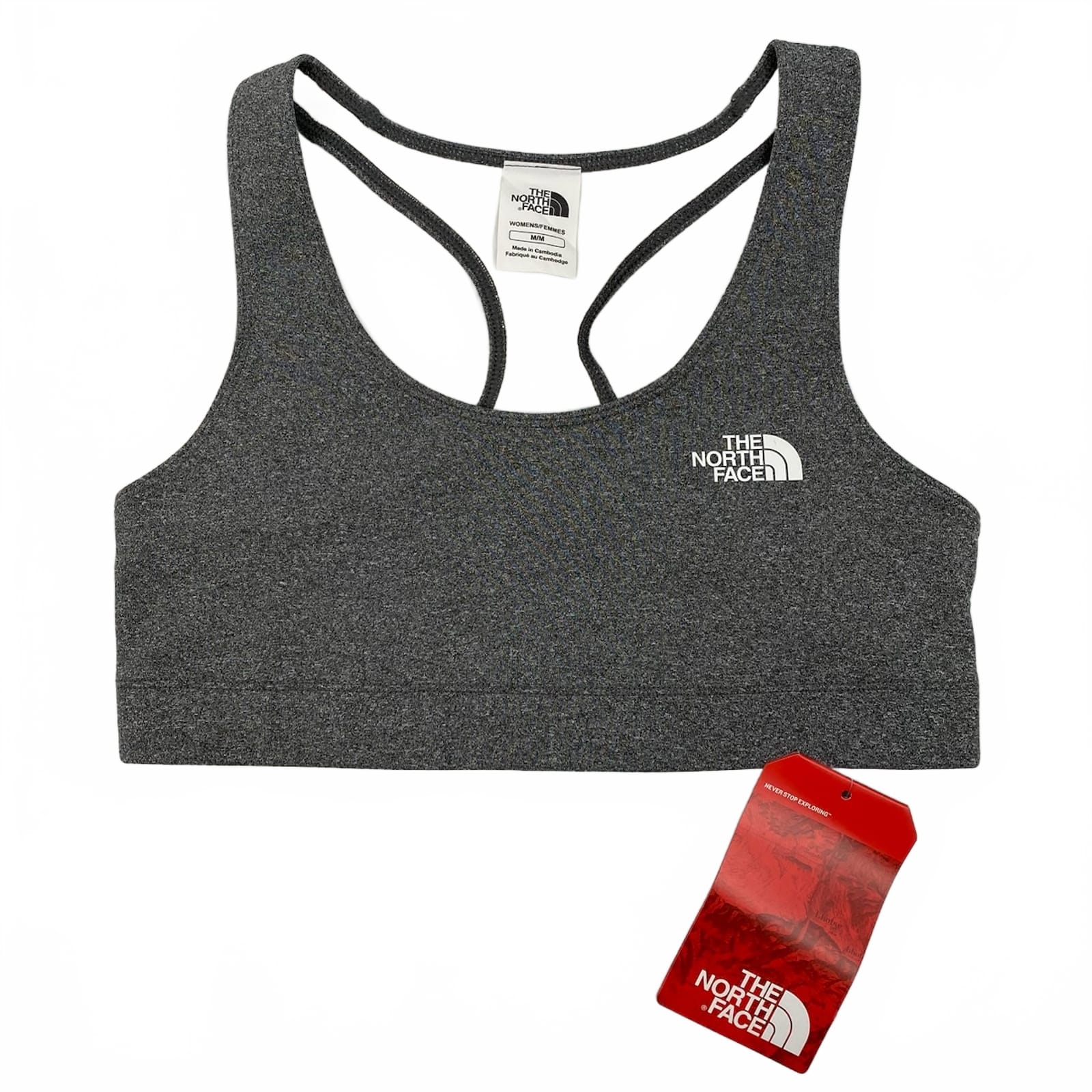 The North Face Gray Racerback Sports Bra