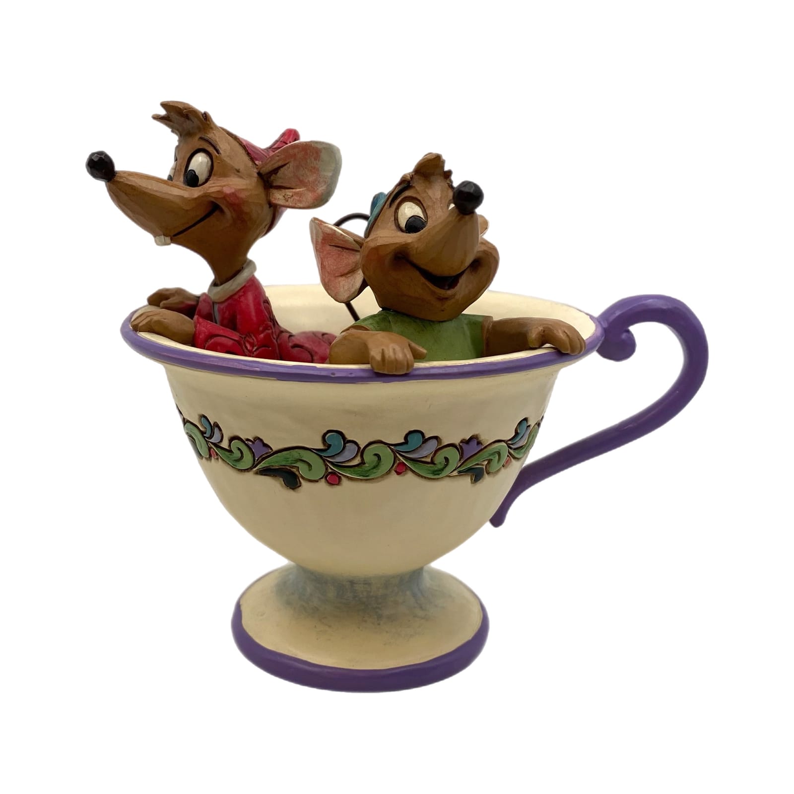 Disney Showcase Jaq and Gus Tea For Two Statue