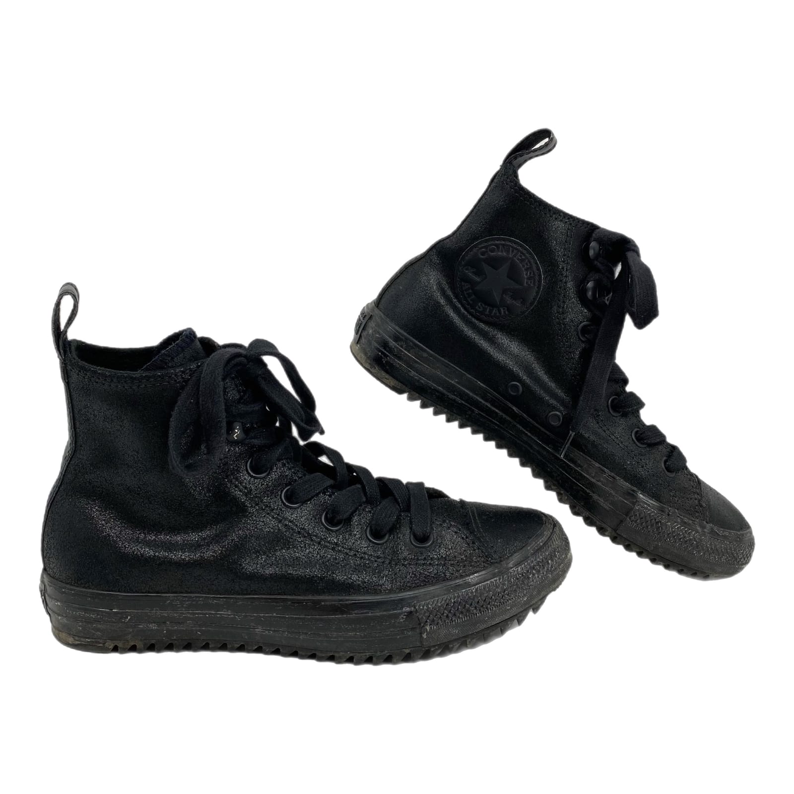 Converse Black Metallic High Top Sneakers