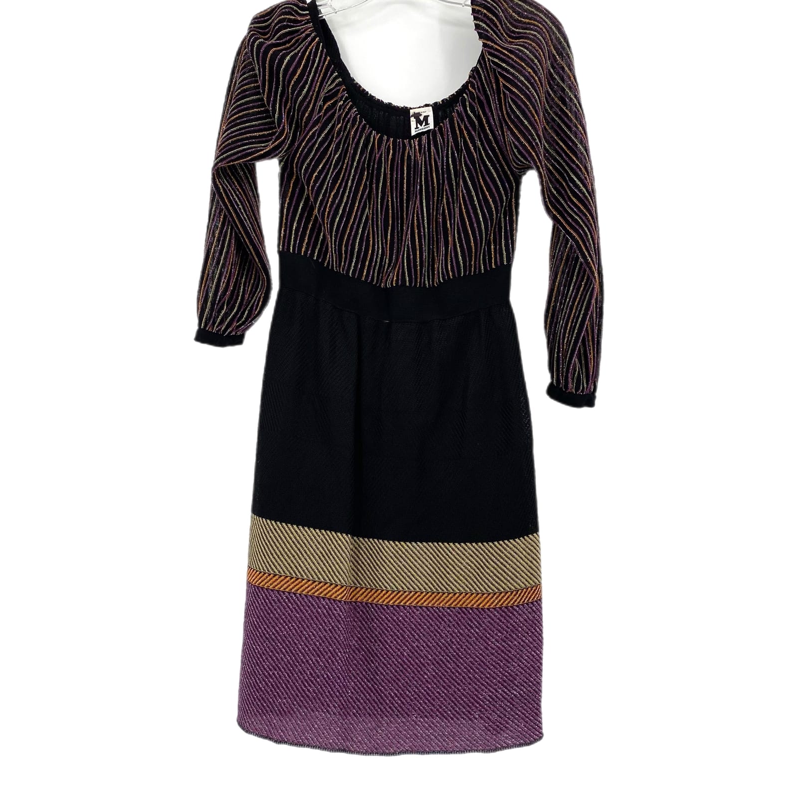 Missoni Black & Purple Sequin Mini Dress