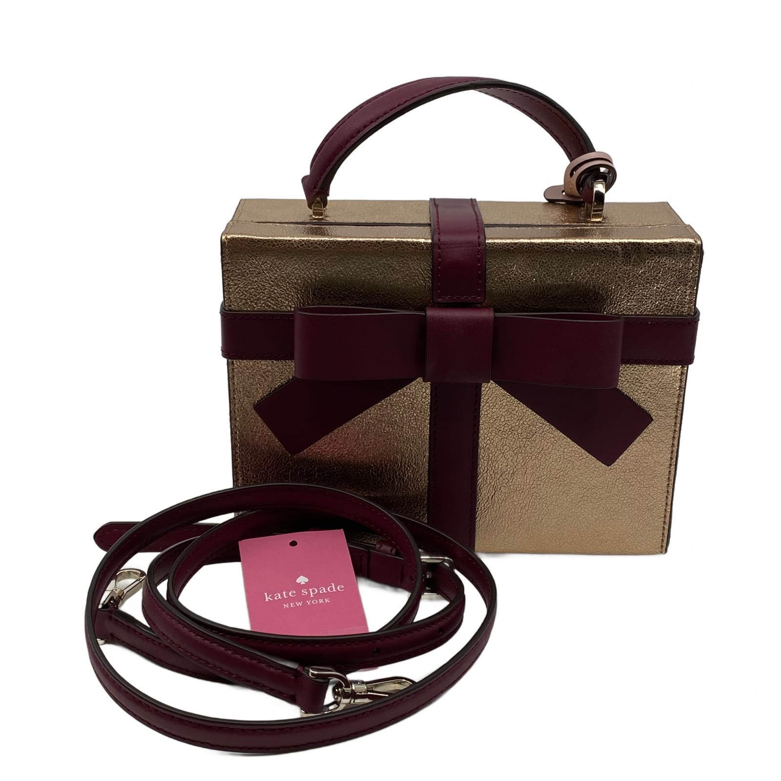 Kate Spade Champagne Gold Leather Crossbody Bag