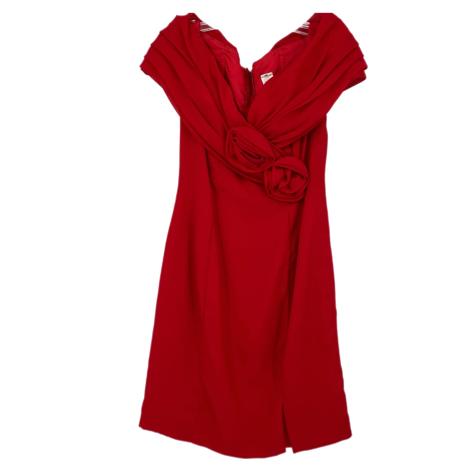 Elegant Red Off the Shoulder Dress