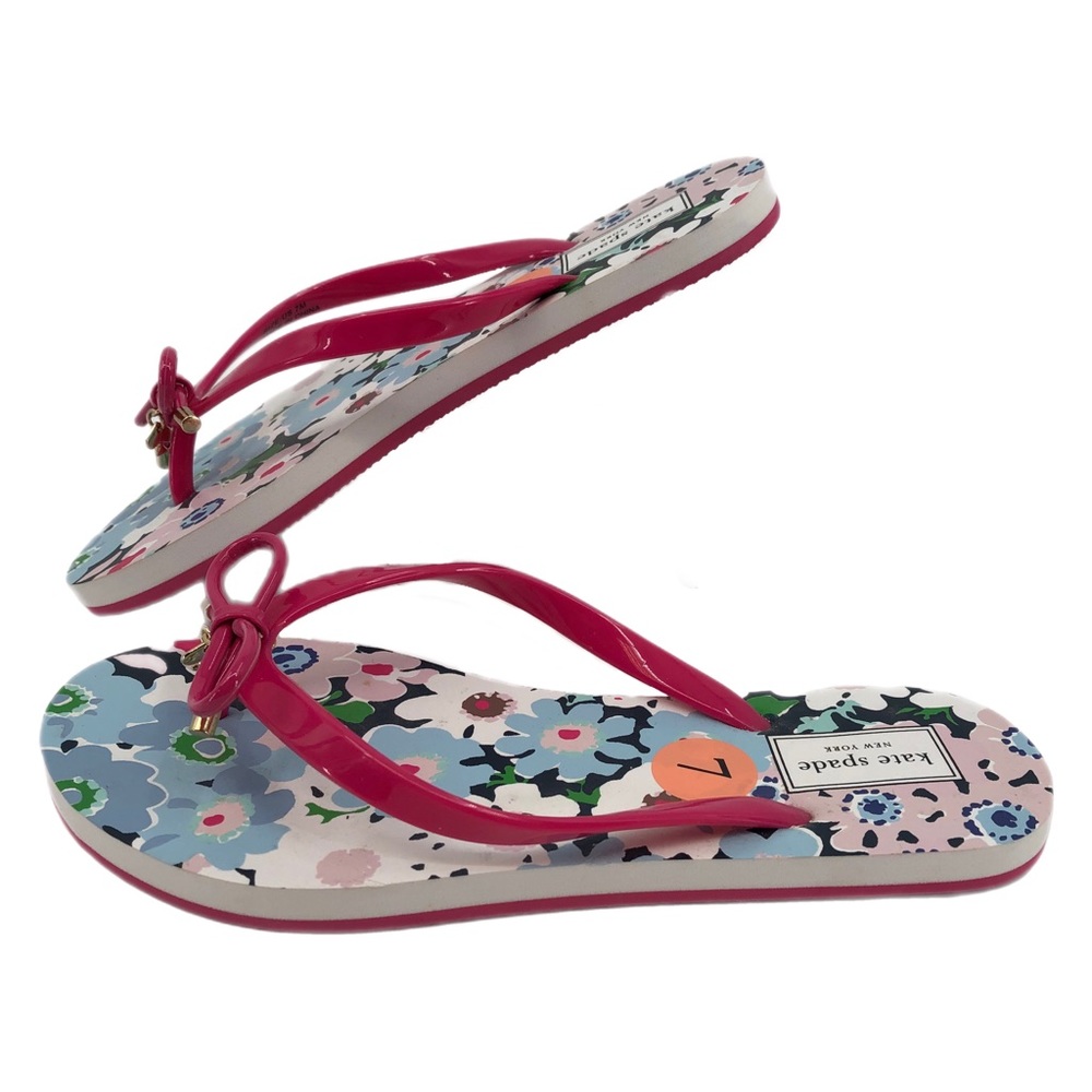 Kate Spade Pink & Blue Breathable Comfort Slippers