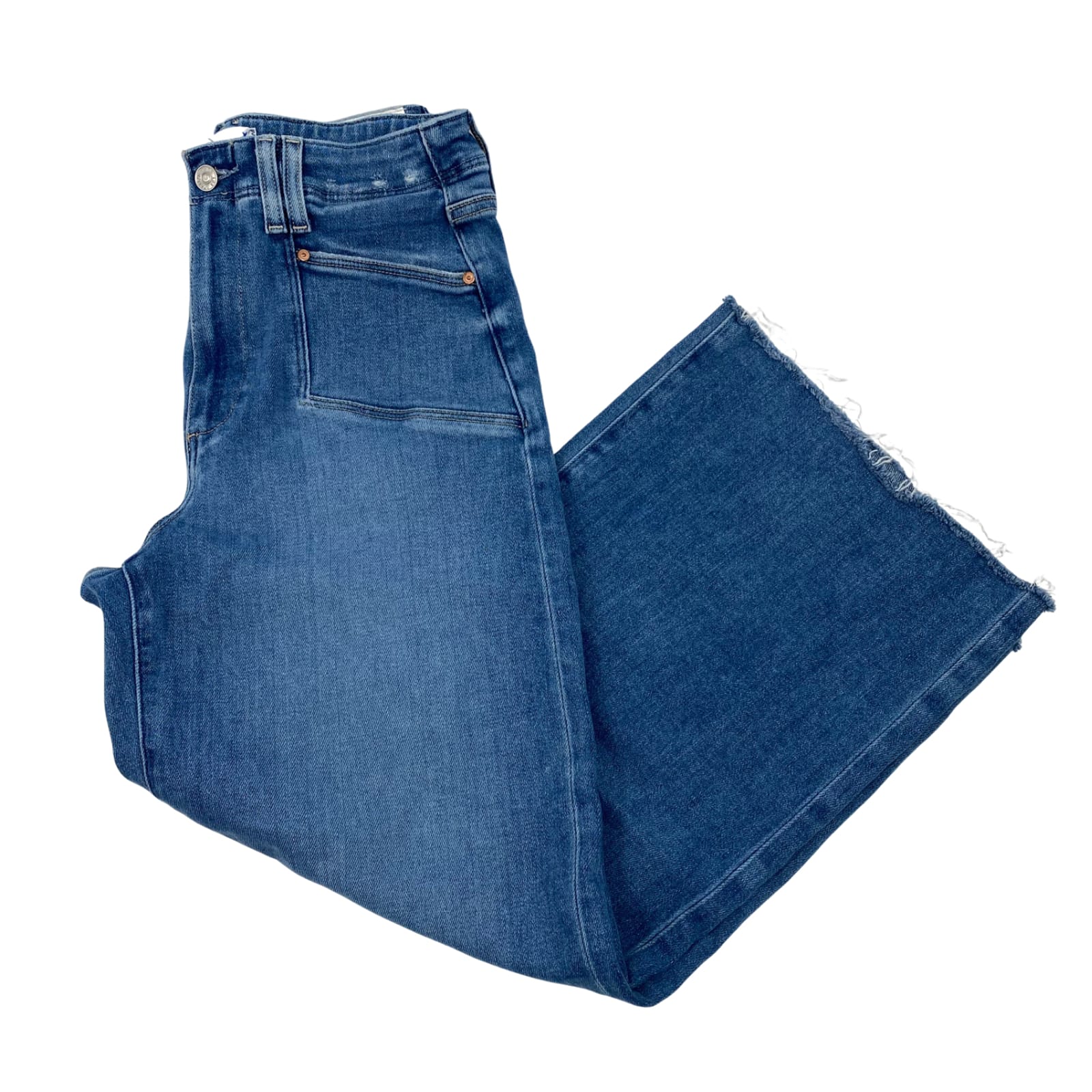 PAIGE Blue Wide-Leg Anessa Jeans