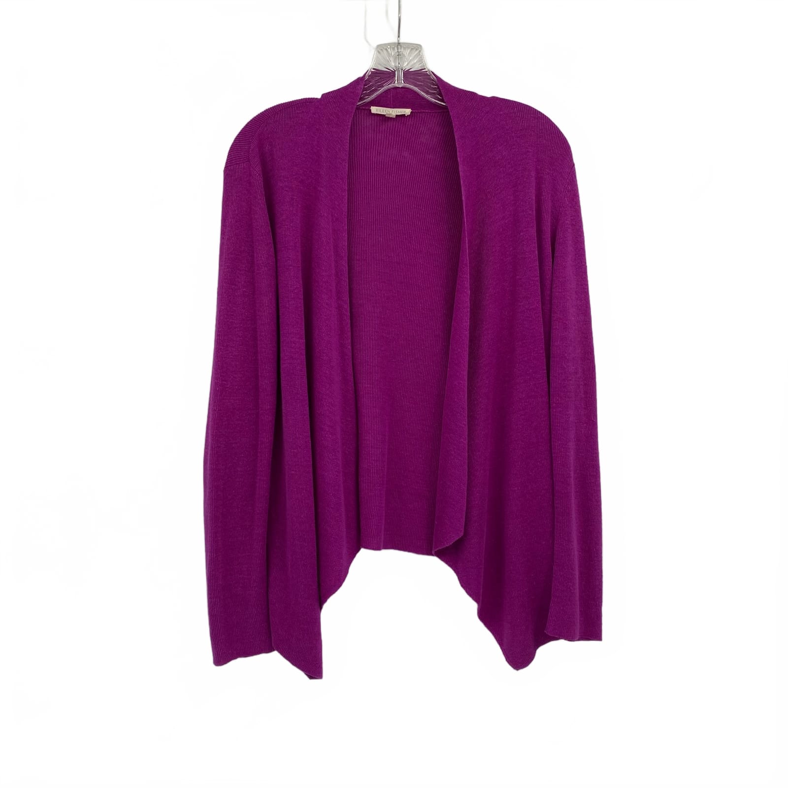 Eileen Fisher Purple Linen Cardigan Shrug