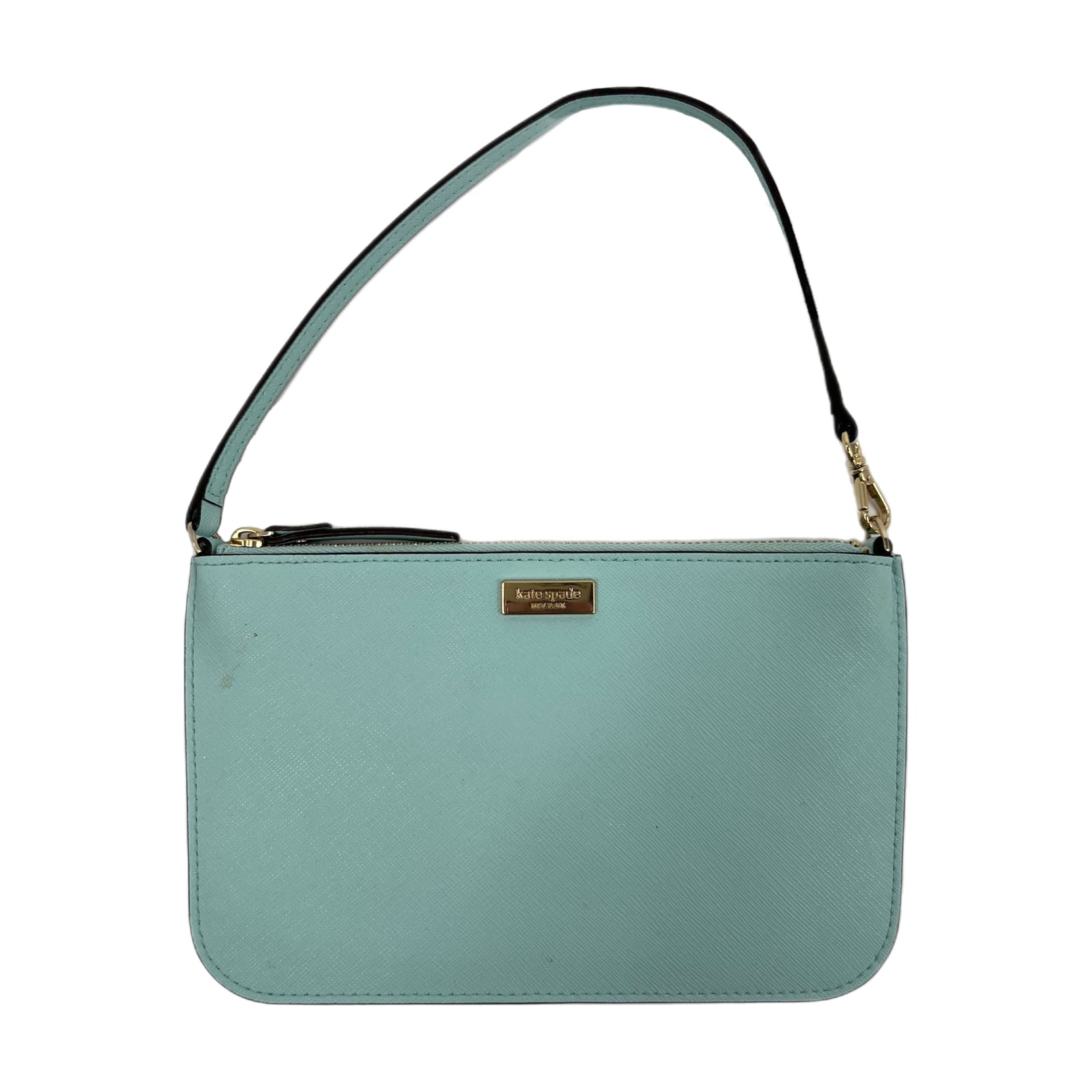 Kate Spade Blue Leather Mini Wristlet
