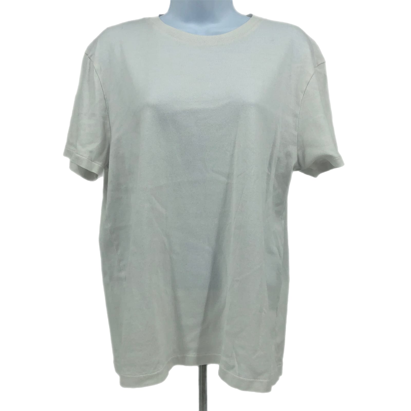 Zara White Breathable Basic T-Shirt