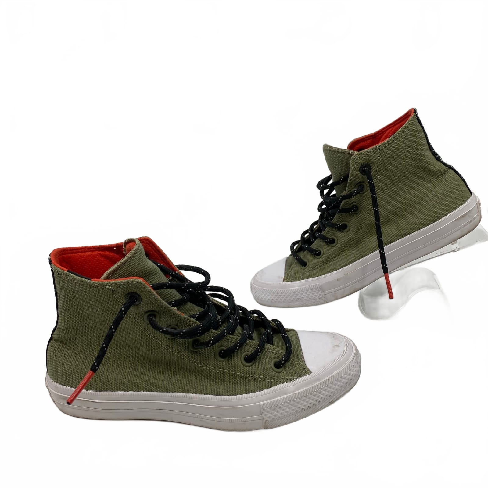Converse High Top Sneakers Green/Orange