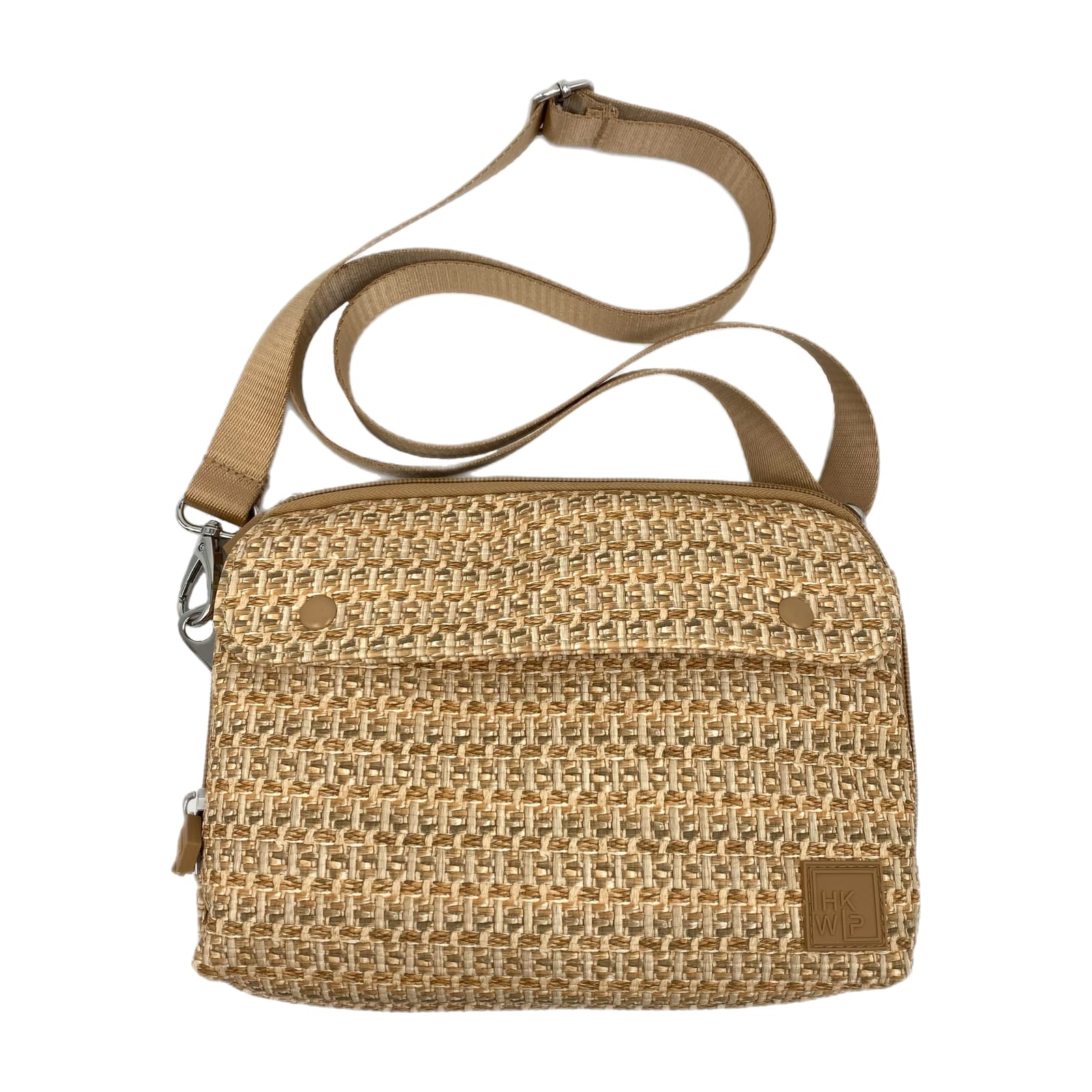 IHKWIP Beige Woven Print Crossbody Bag