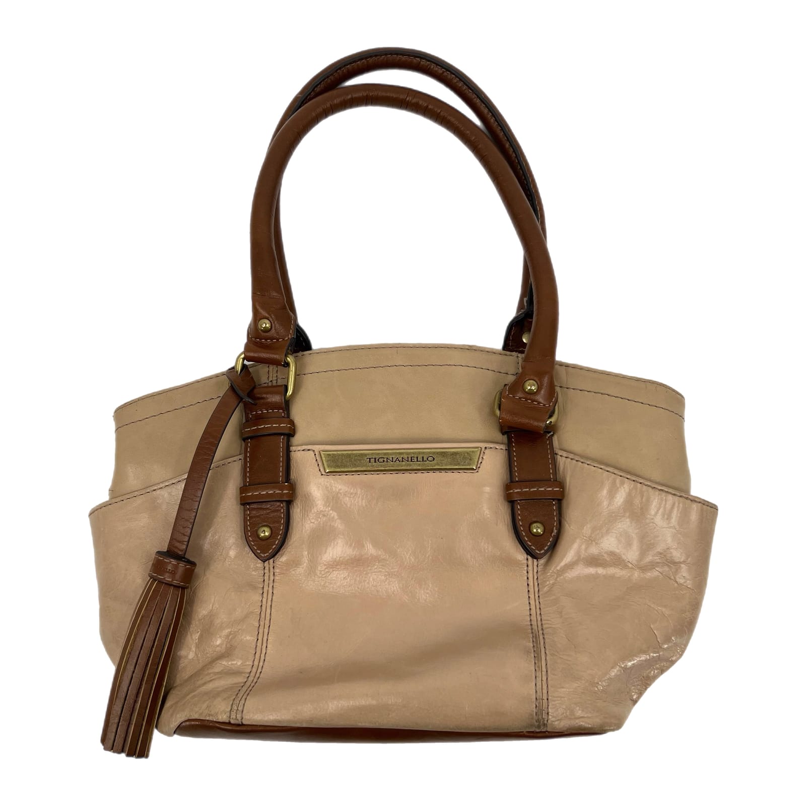 Tignanello Brown Convertible Shoulder Bag