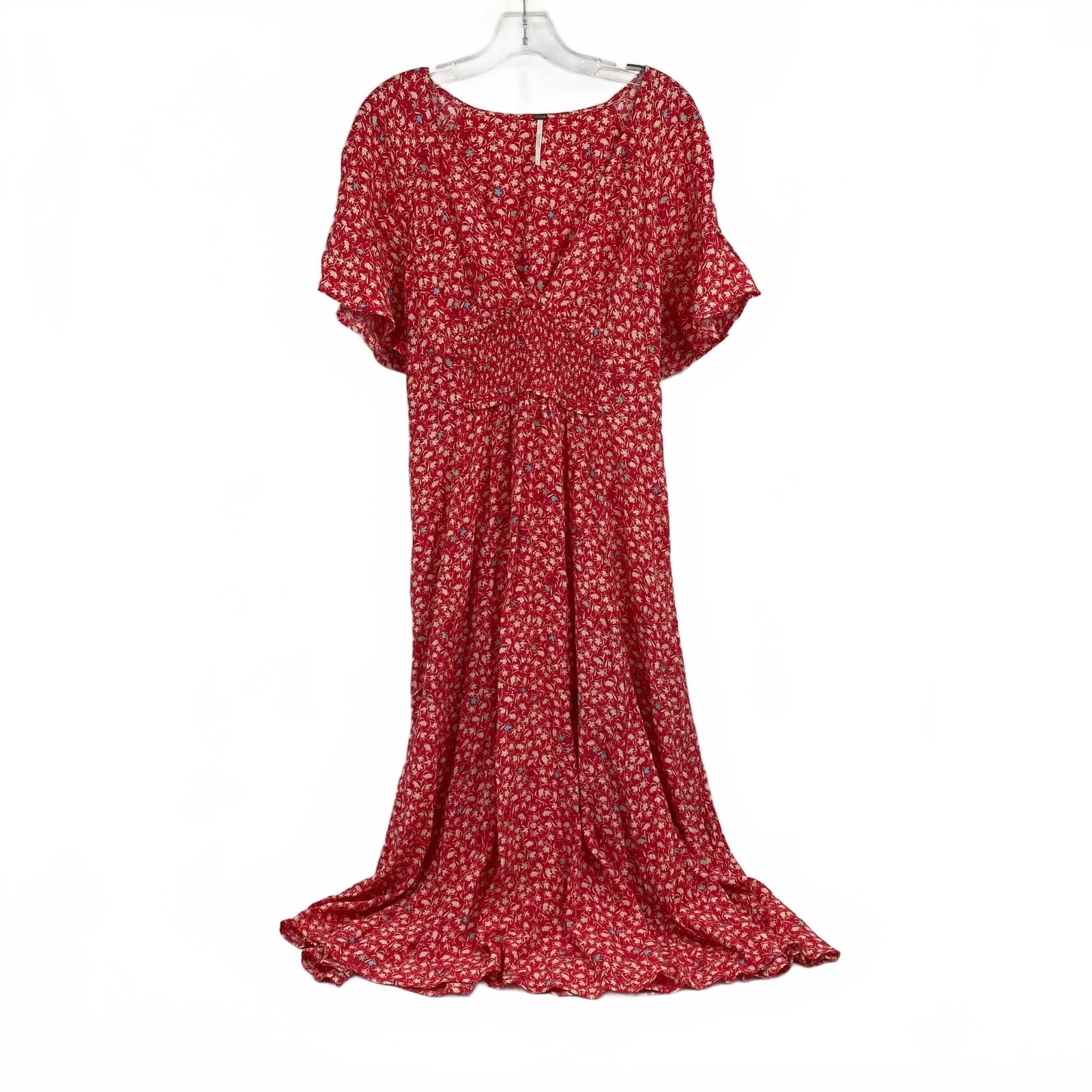 Free People Red Floral Maxi Dress