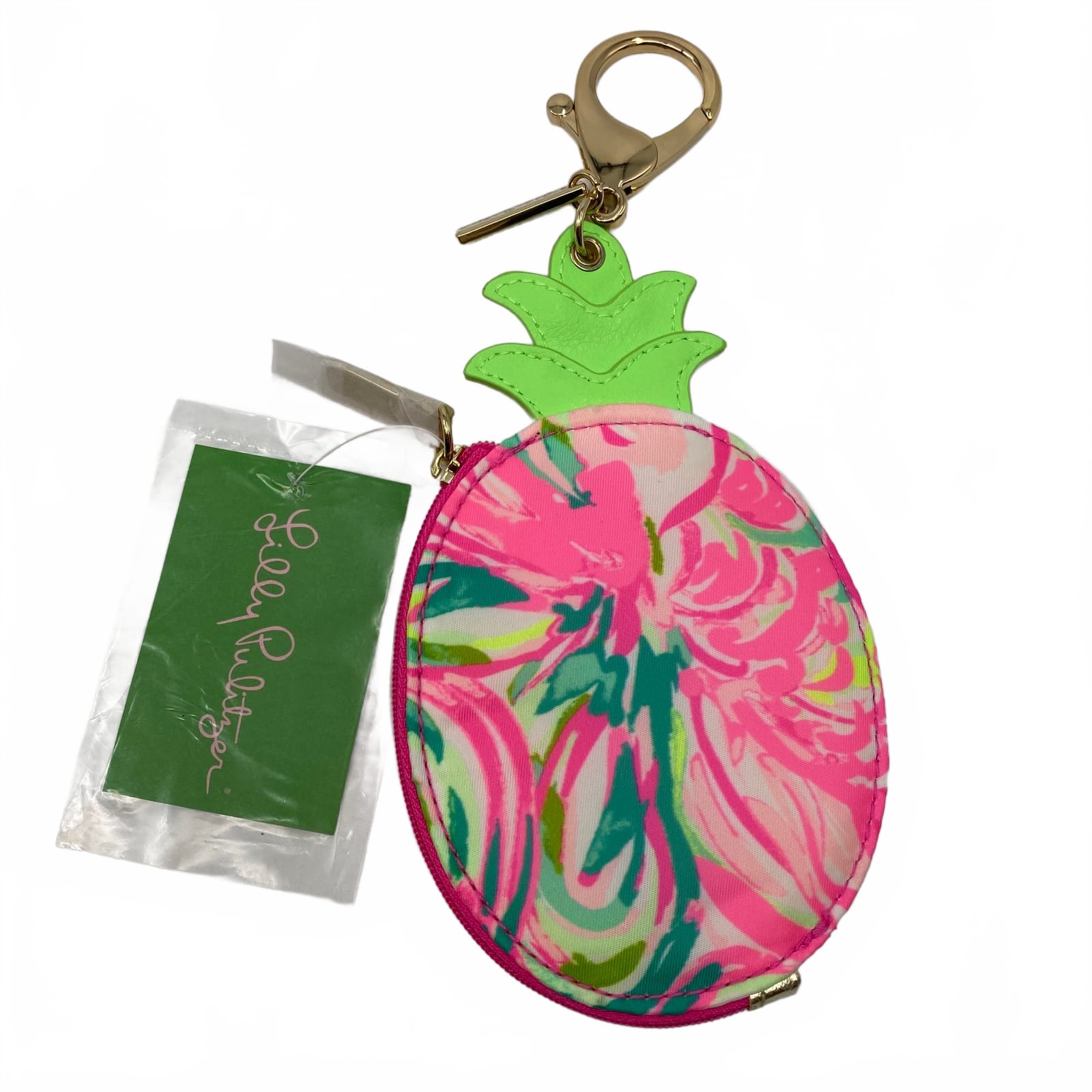 Lilly Pulitzer Pineapple Keychain Coin Purse