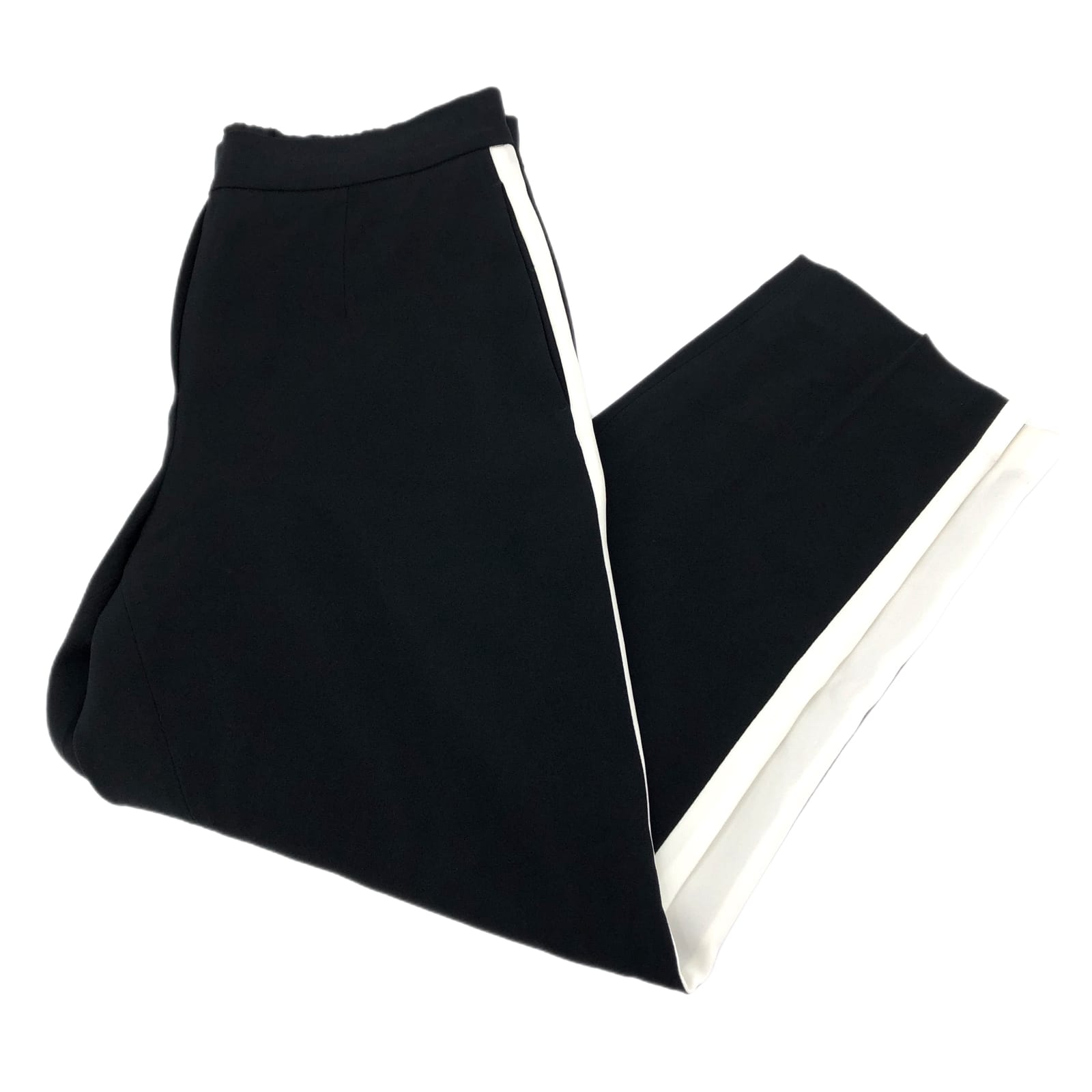 Babaton Black & White High Rise Straight Pants