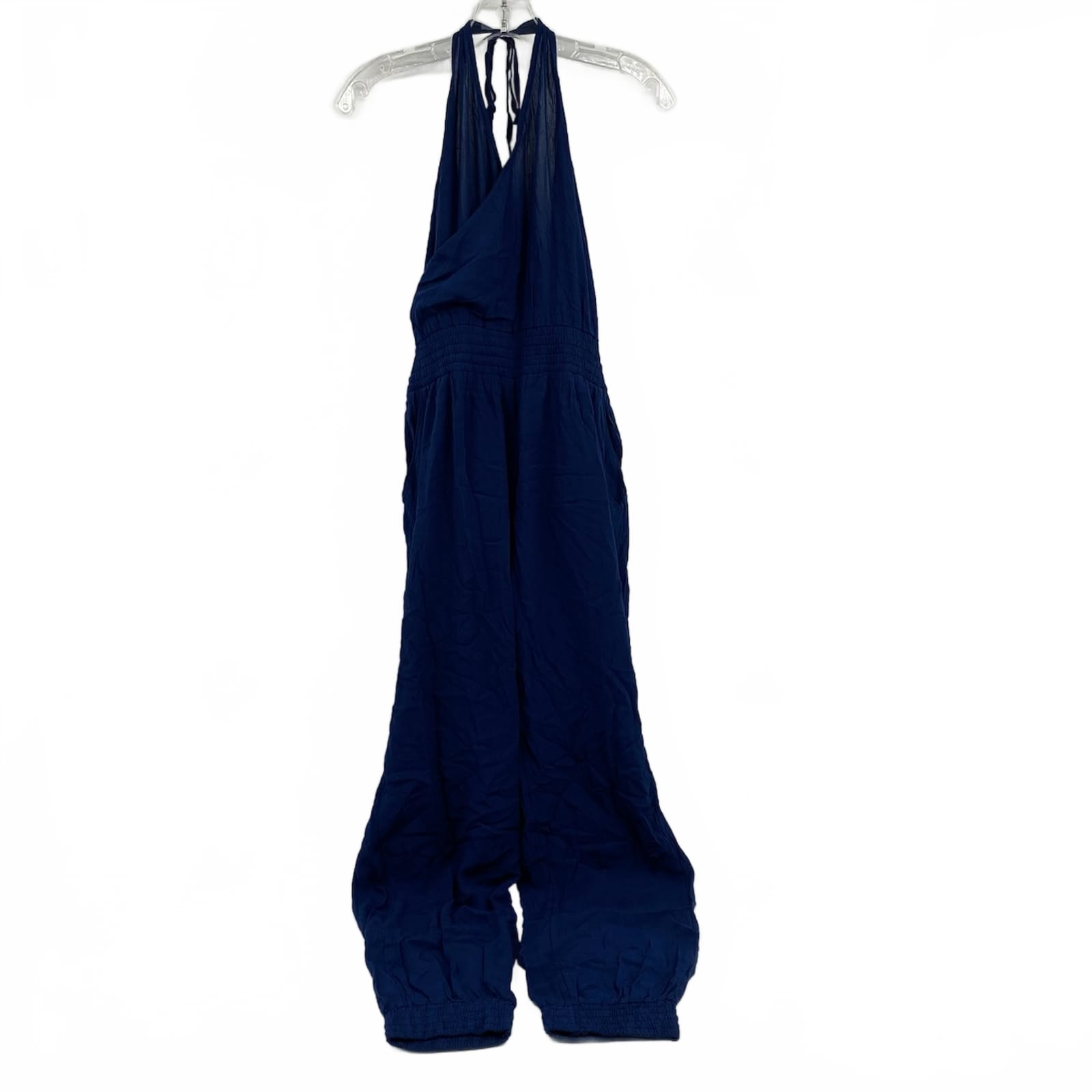 Prana Blue Fernie Halter Jumpsuit