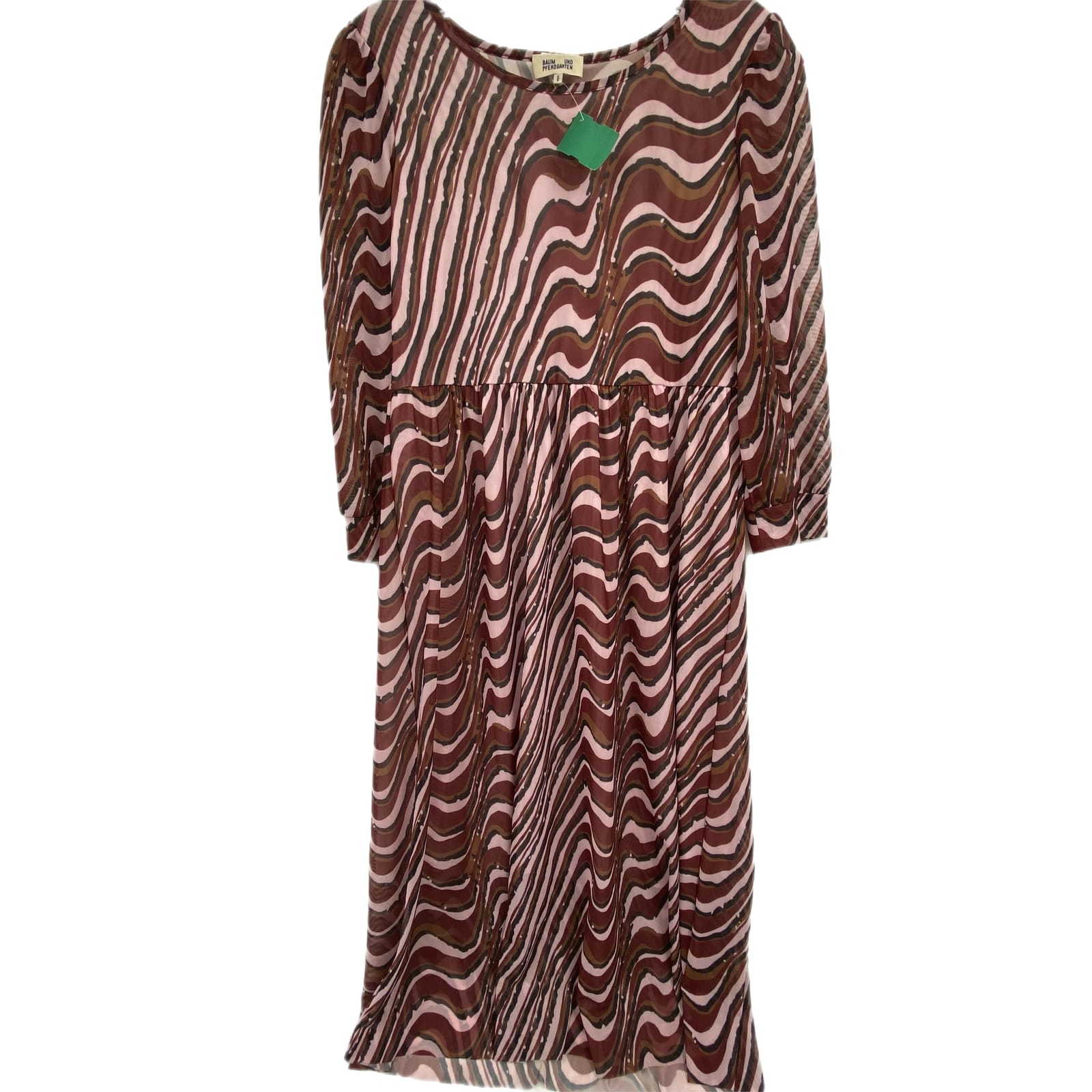 Baum Und Pferdgarten Red and Pink Long Sleeve Pullover Dress