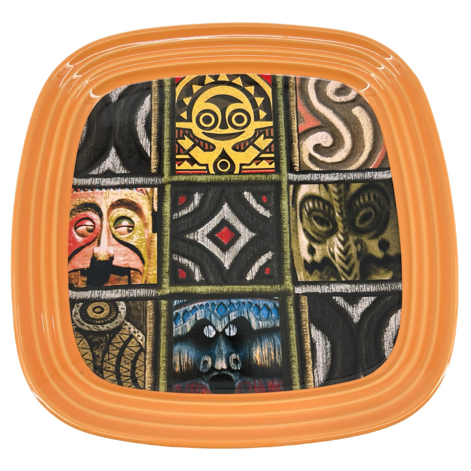 Disney Orange Adventureland Decorative Plate