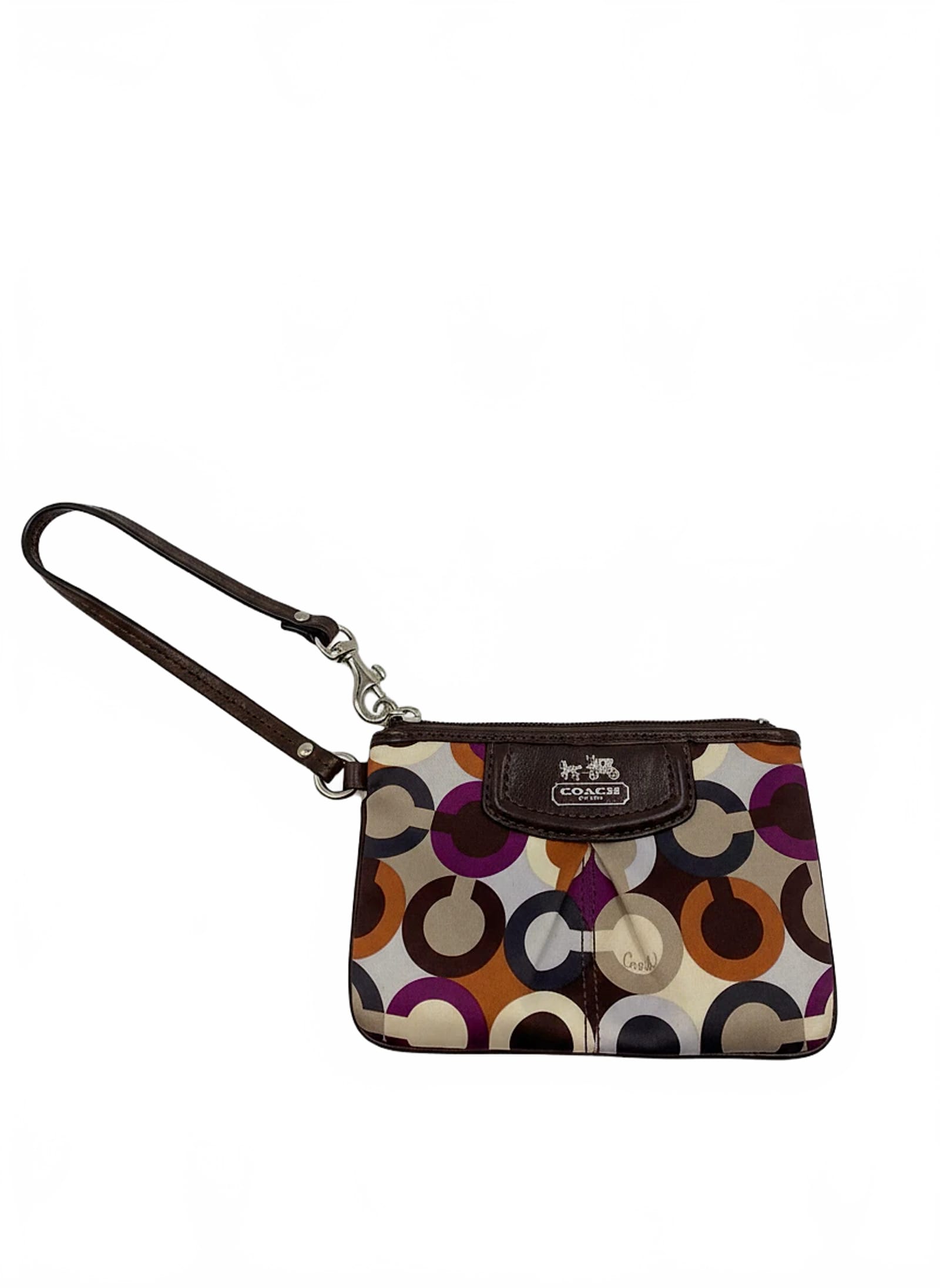 Coach Madison Signature Gray/Brown Clutch