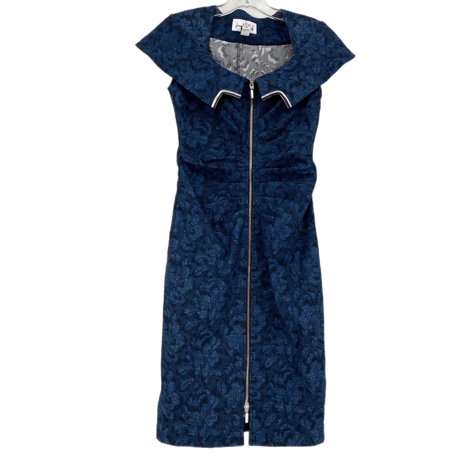 Joseph Ribkoff Blue & Black Midi Dress