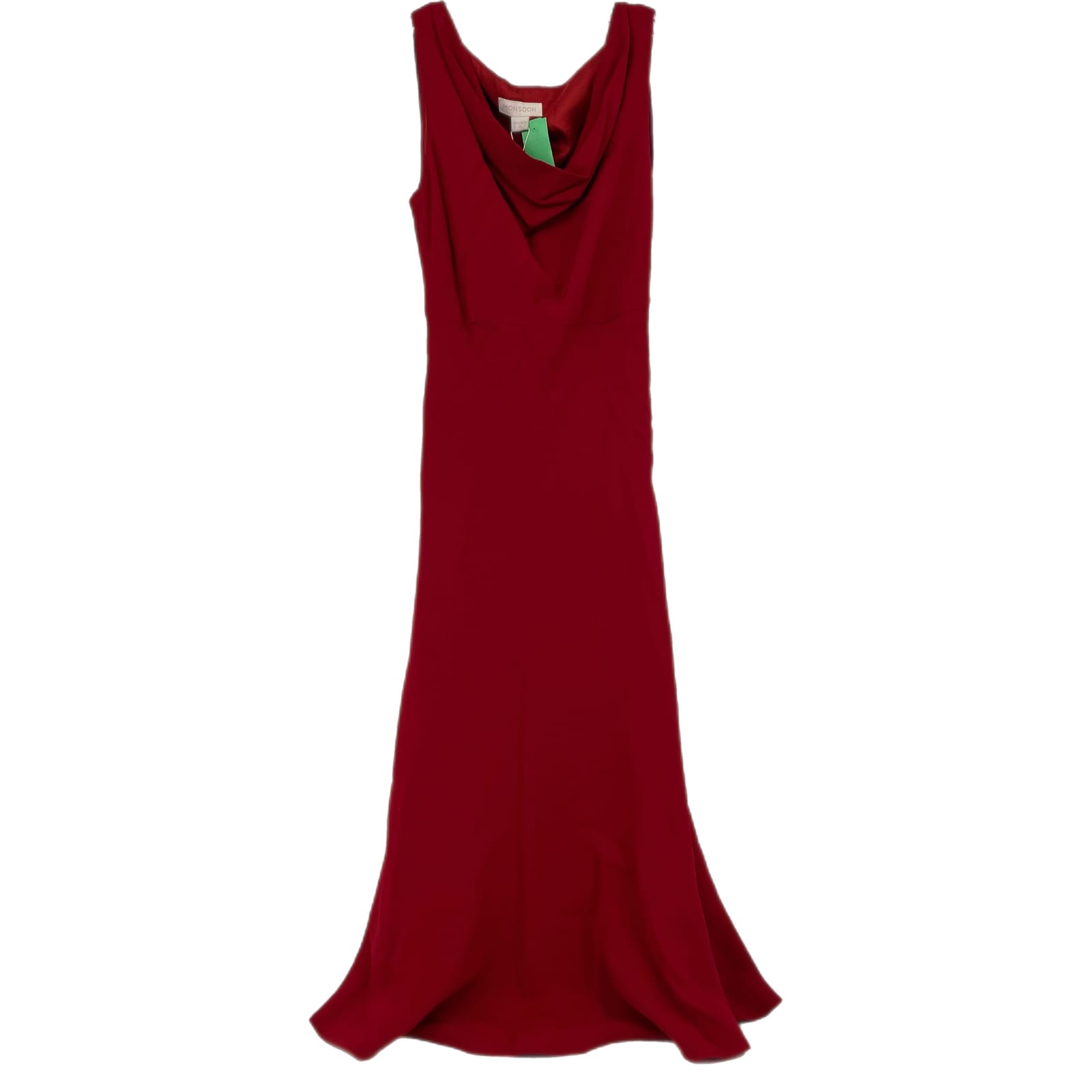 Monsoon Red Sleeveless Cowl Neck Maxi Dress