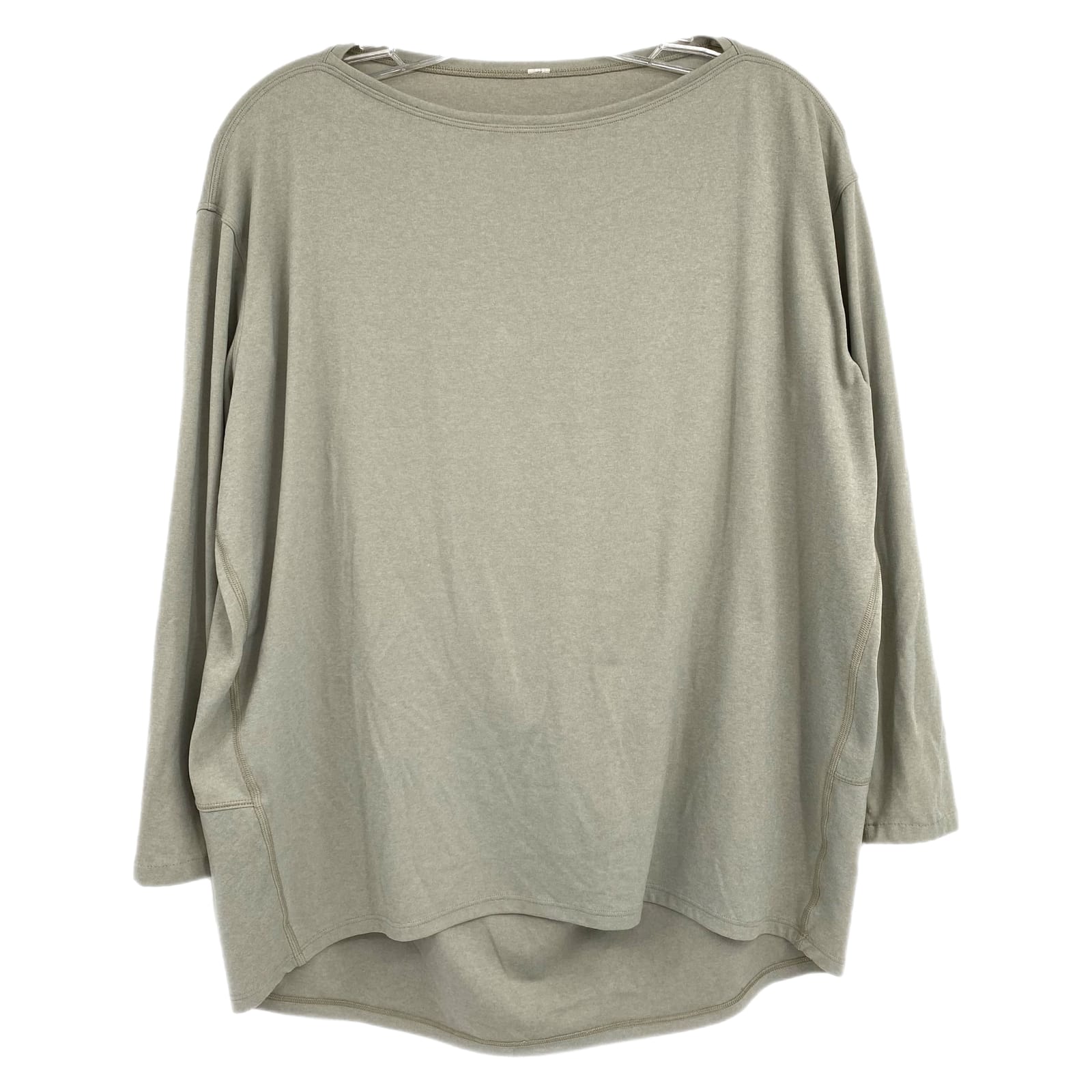 Lululemon Green 3/4 Sleeve Boat Neck Tee