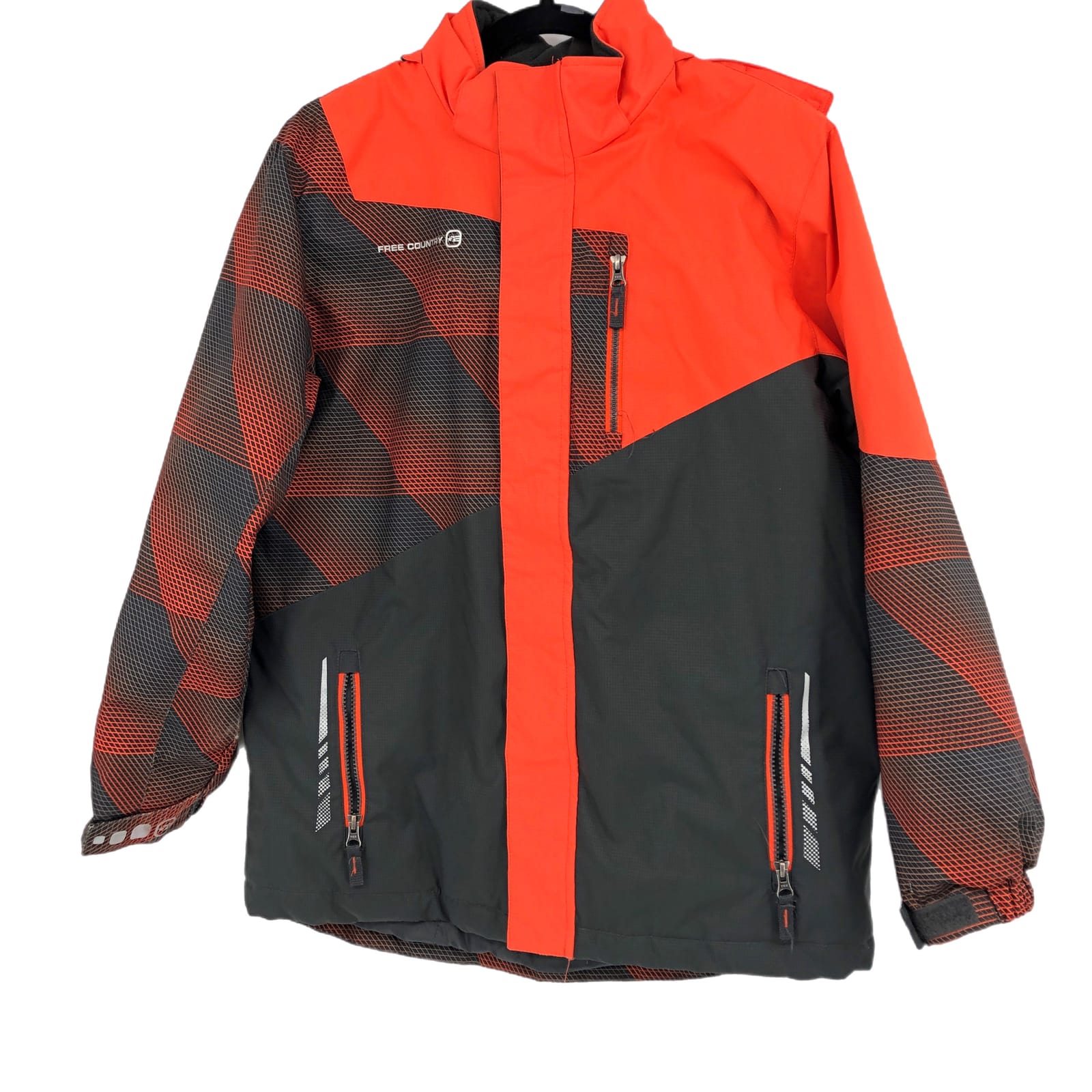 Free Country Orange/Gray All-Season Overcoat