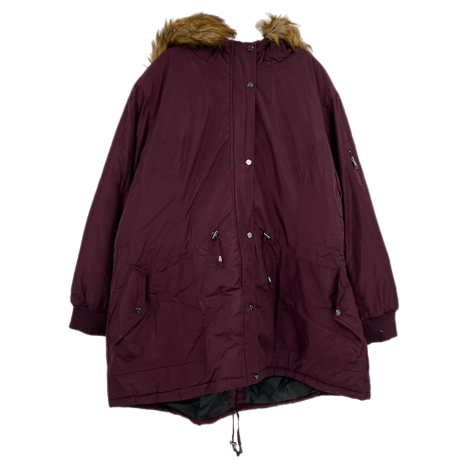 Steve Madden Purple Zip Parka Jacket