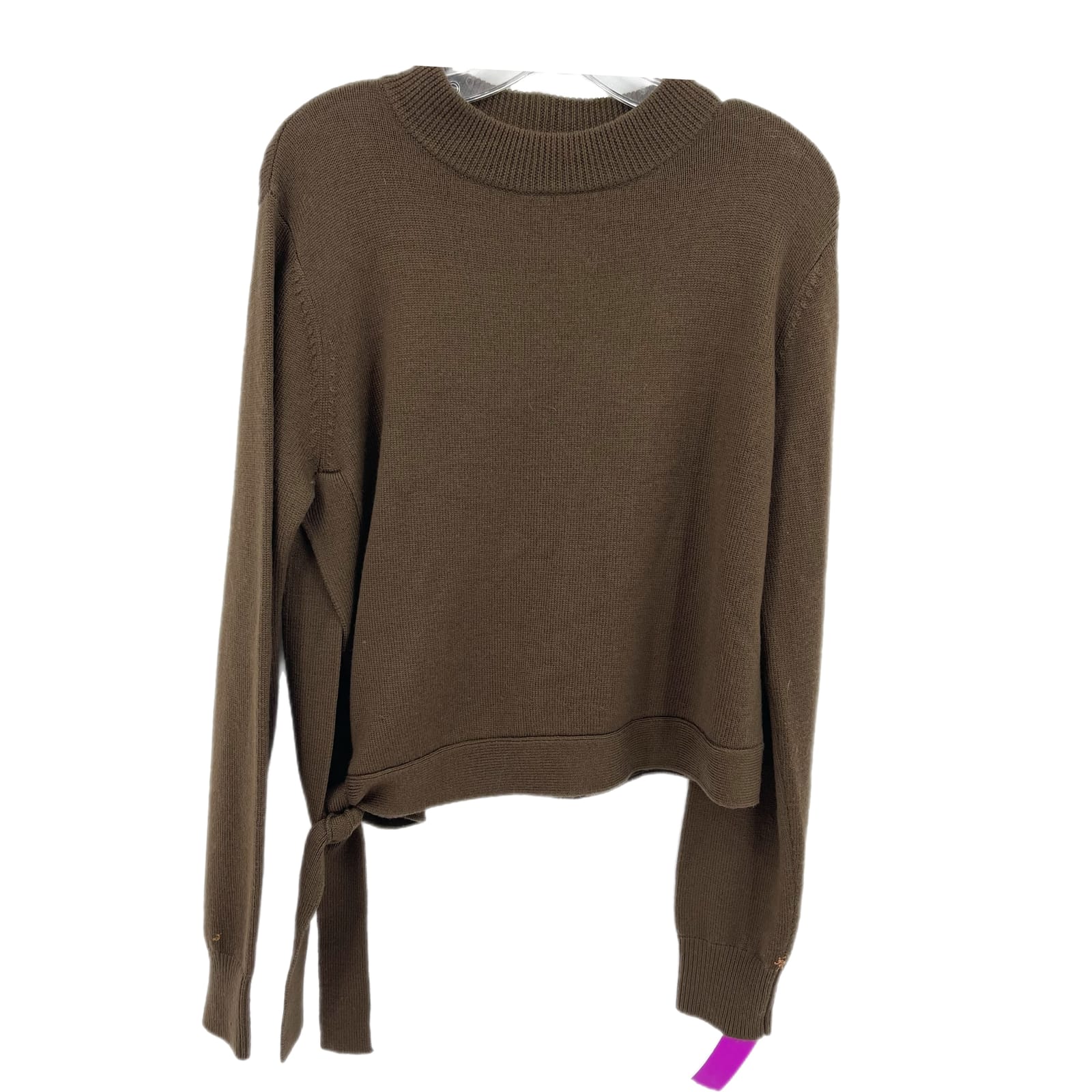 W by Worth Brown Classic Solid Sweater