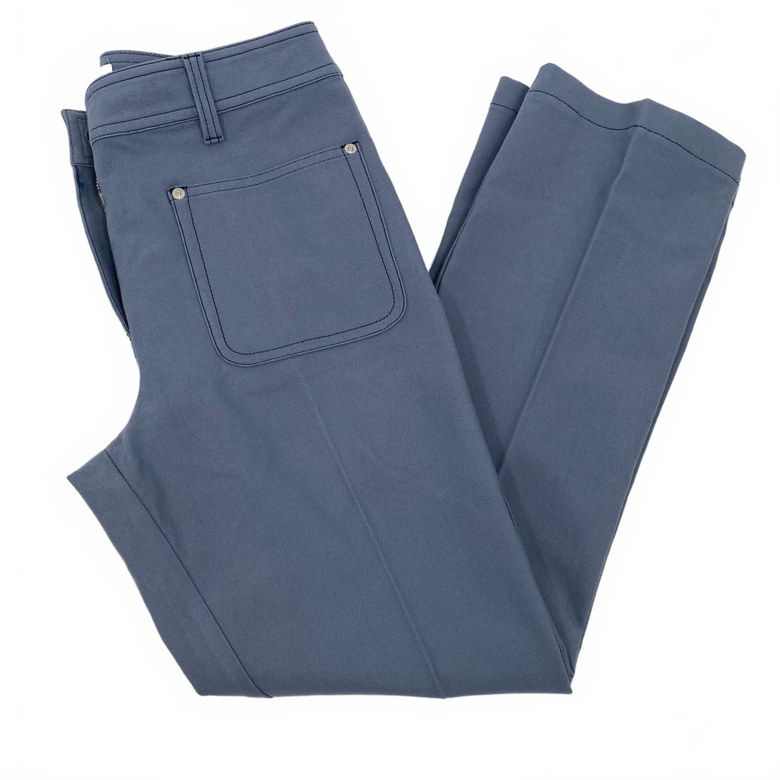 10 Crosby Derek Lam Blue Cropped Bootcut Pants