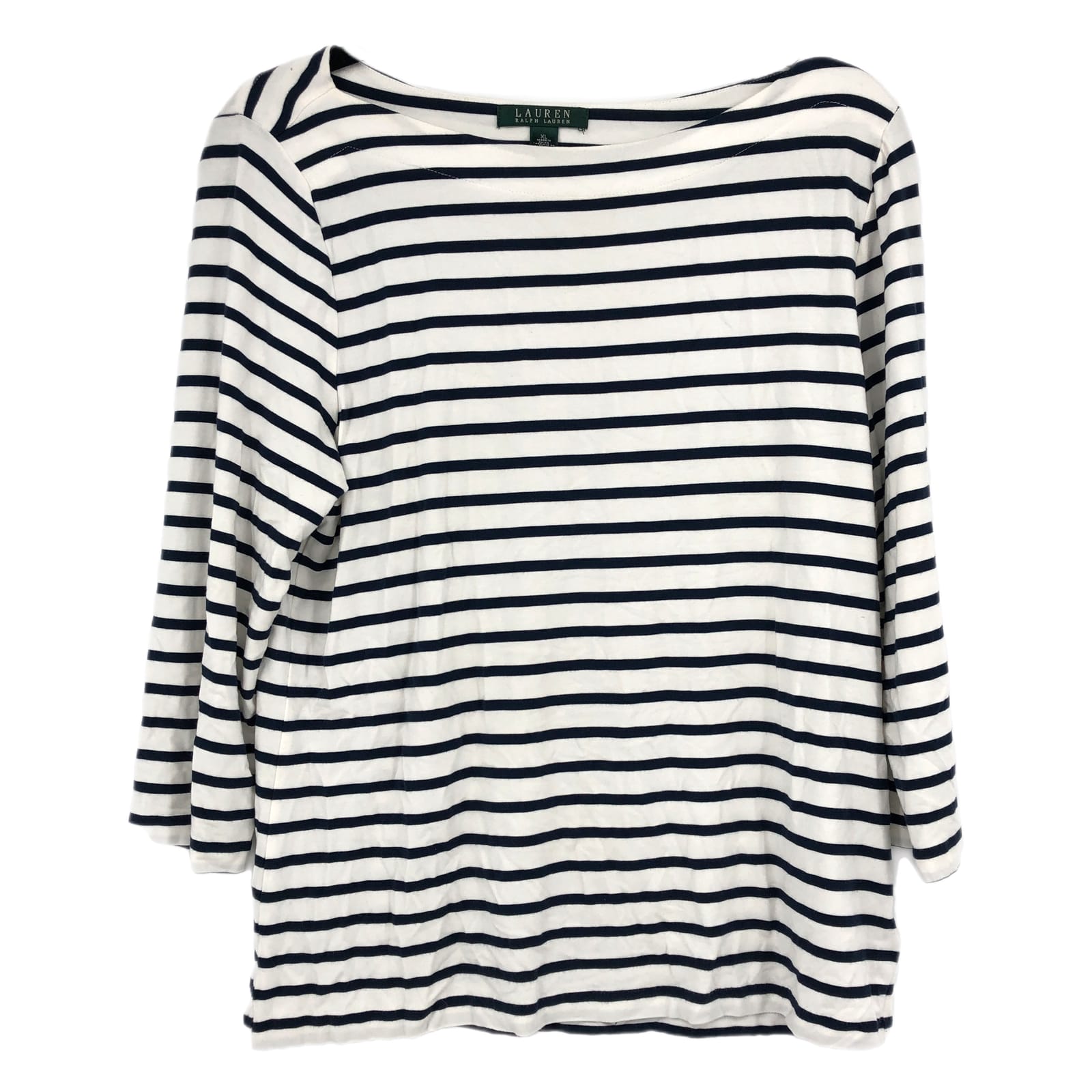 Lauren Ralph Lauren Blue Striped Long Sleeve Tunic