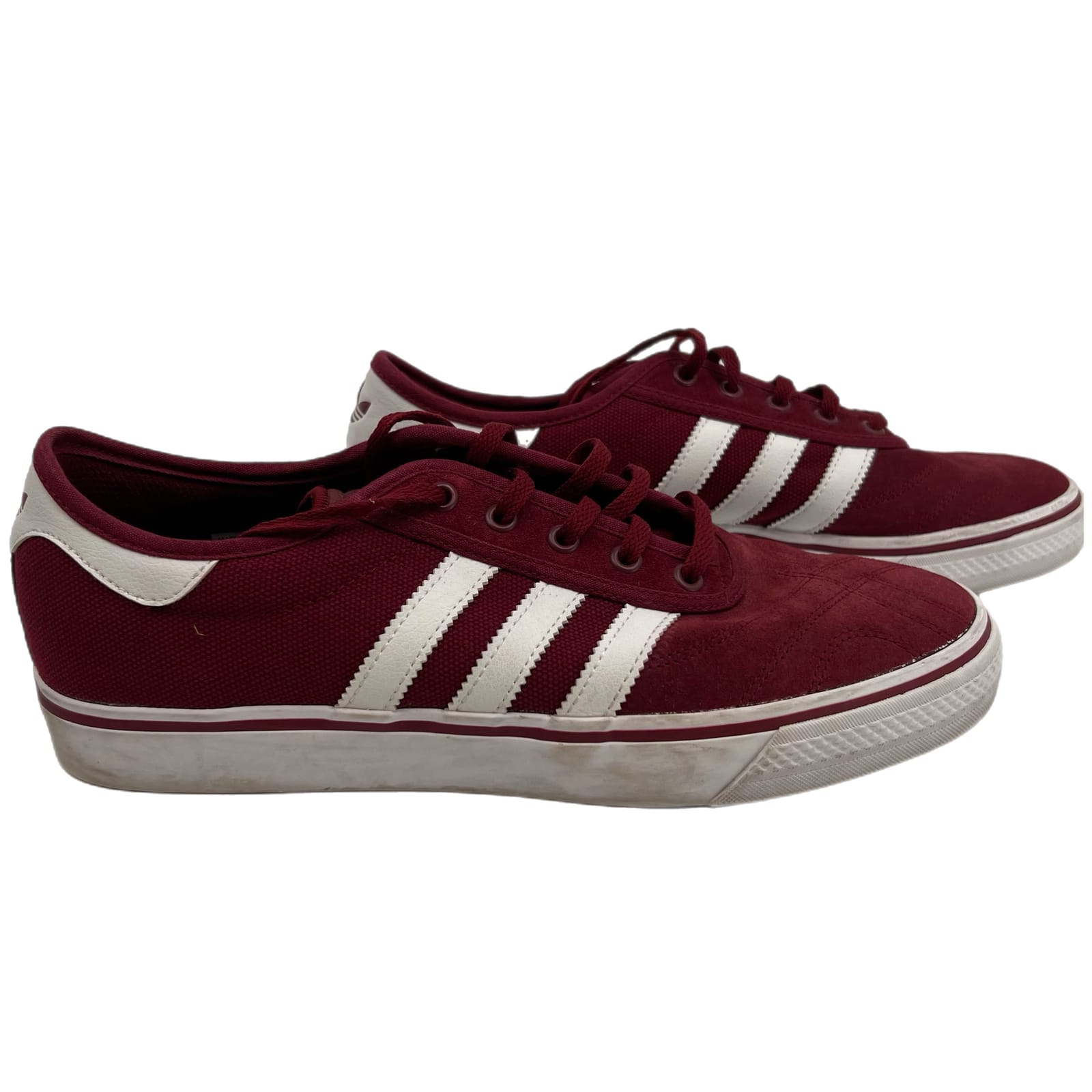 Adidas White Red Suede Athletic Sneakers