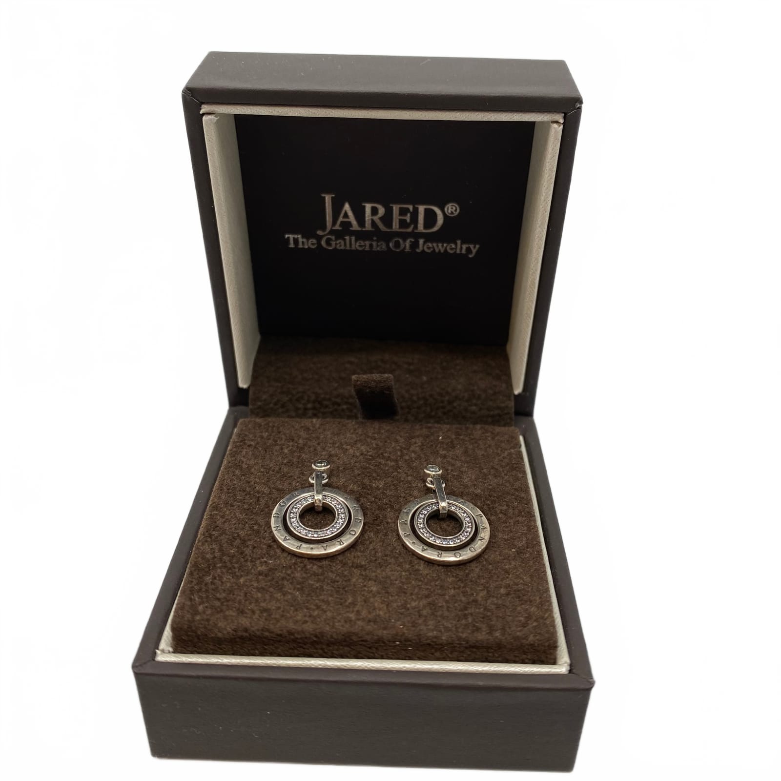 Pandora Silver Double Hoop Earrings