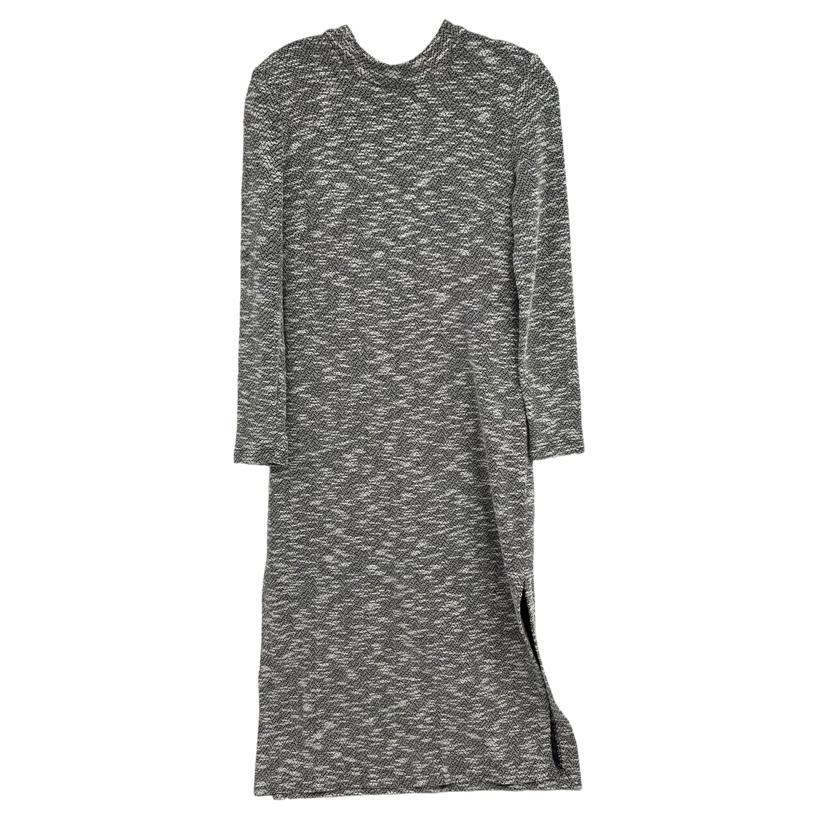 Hutch Gray Knit Long Sleeve Midi Dress