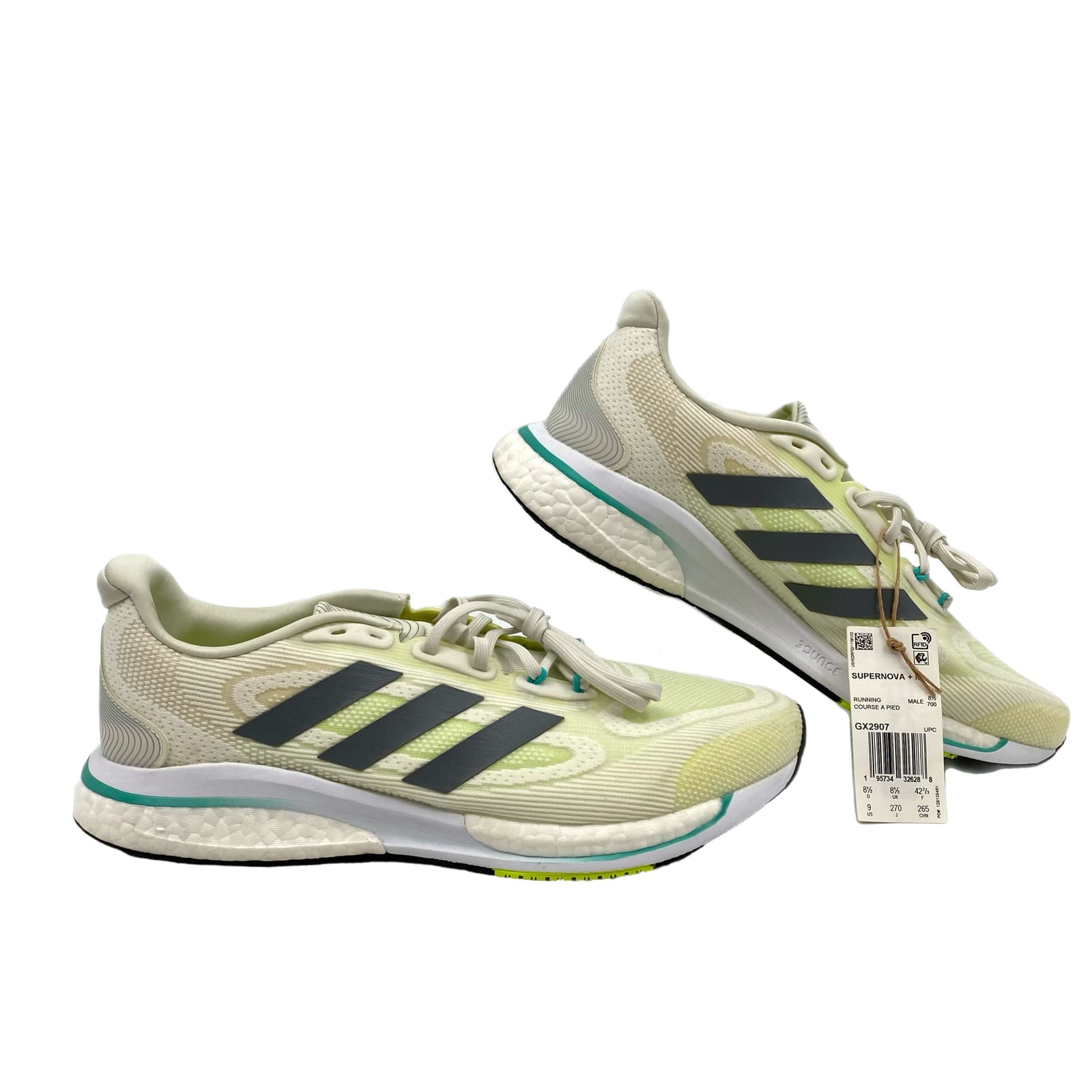 adidas Green Gray Supernova Sneakers