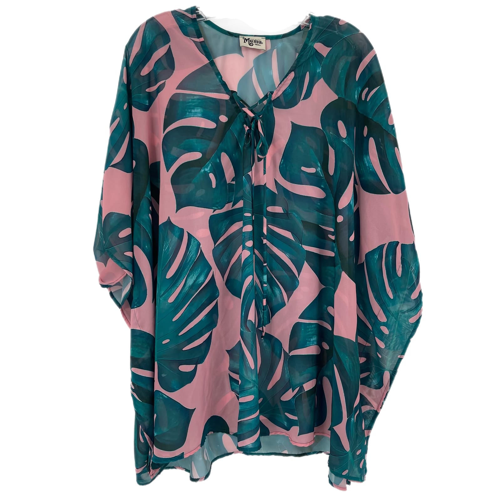 Show Me Your MuMu Green Pink Tropical Cover Up