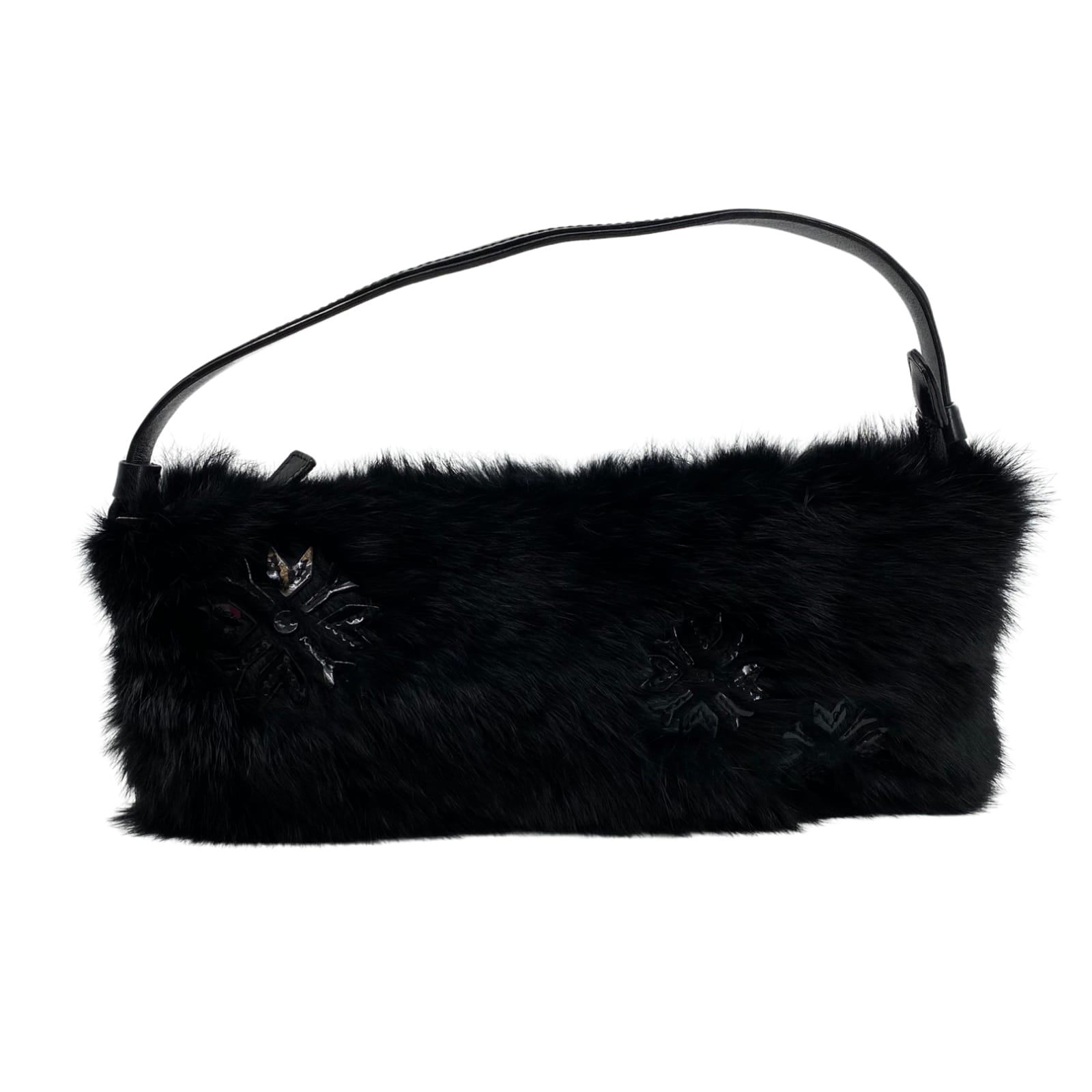 Adrienne Vittadini Black Synthetic Shoulder Bag