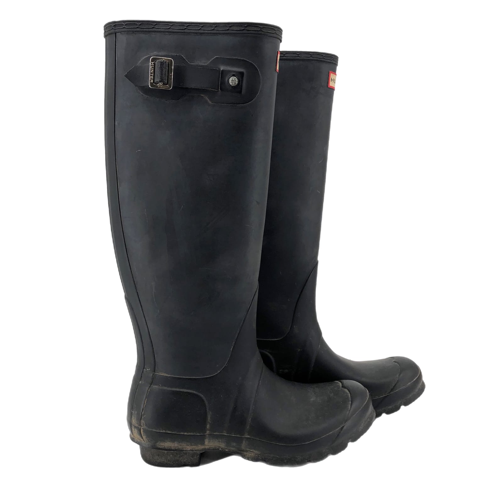 Hunter Black Synthetic Winter & Rain Boots