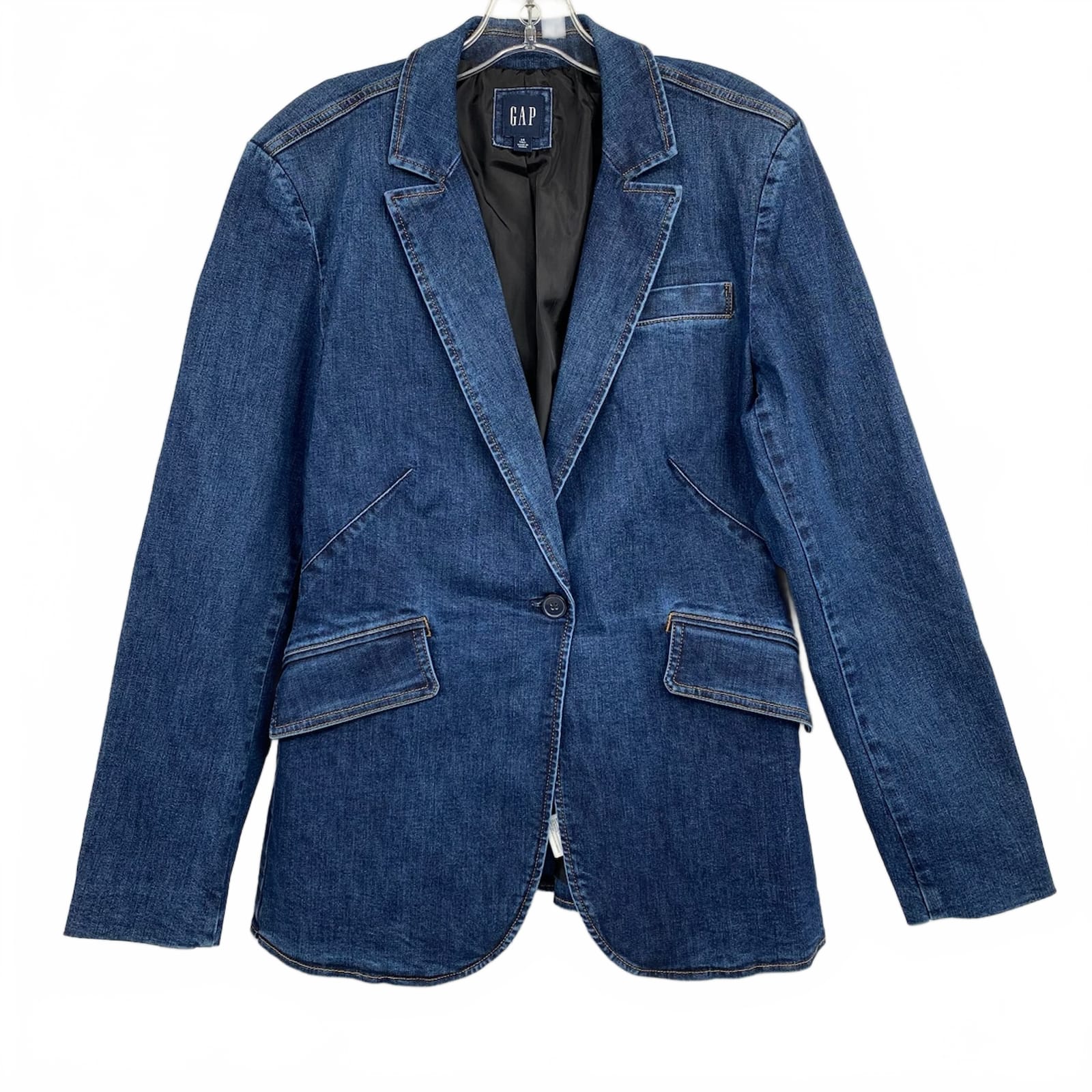 GAP Dark Wash Denim Blazer